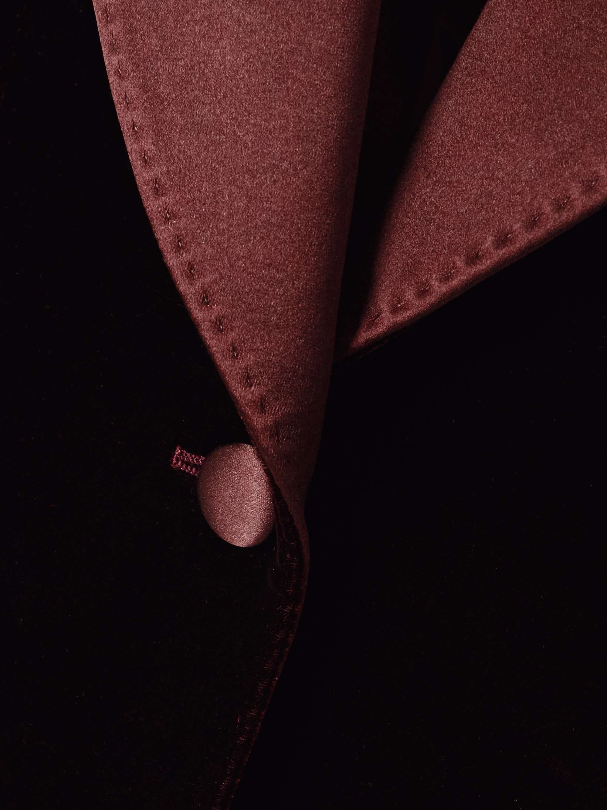 Silk-satin trimmed velvet blazer view