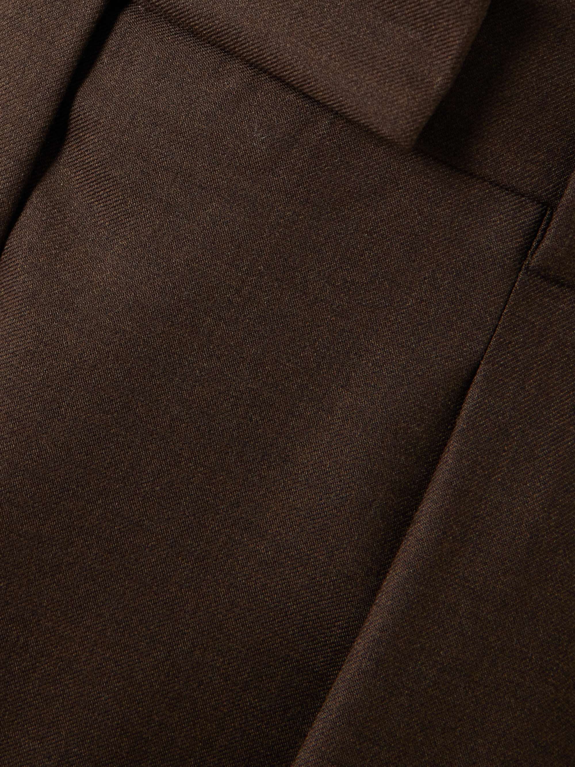 Wool-crepe wide-leg pants view
