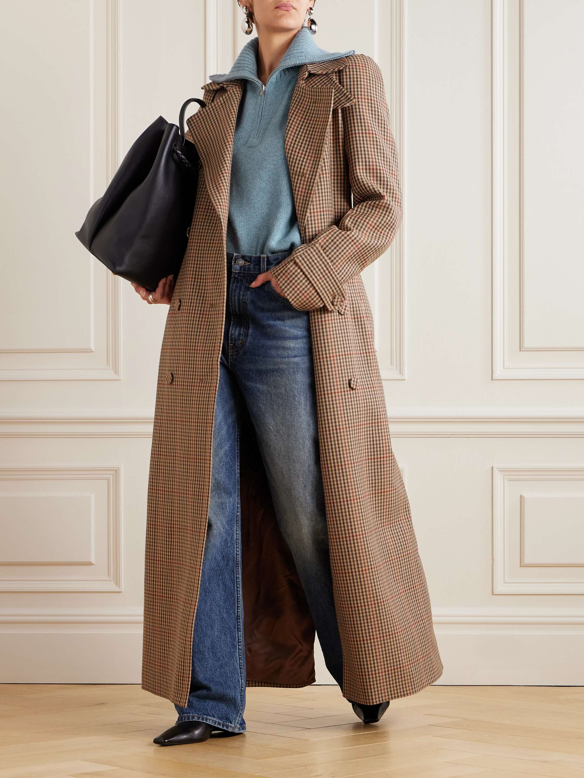 Cashmere half-zip sweater view