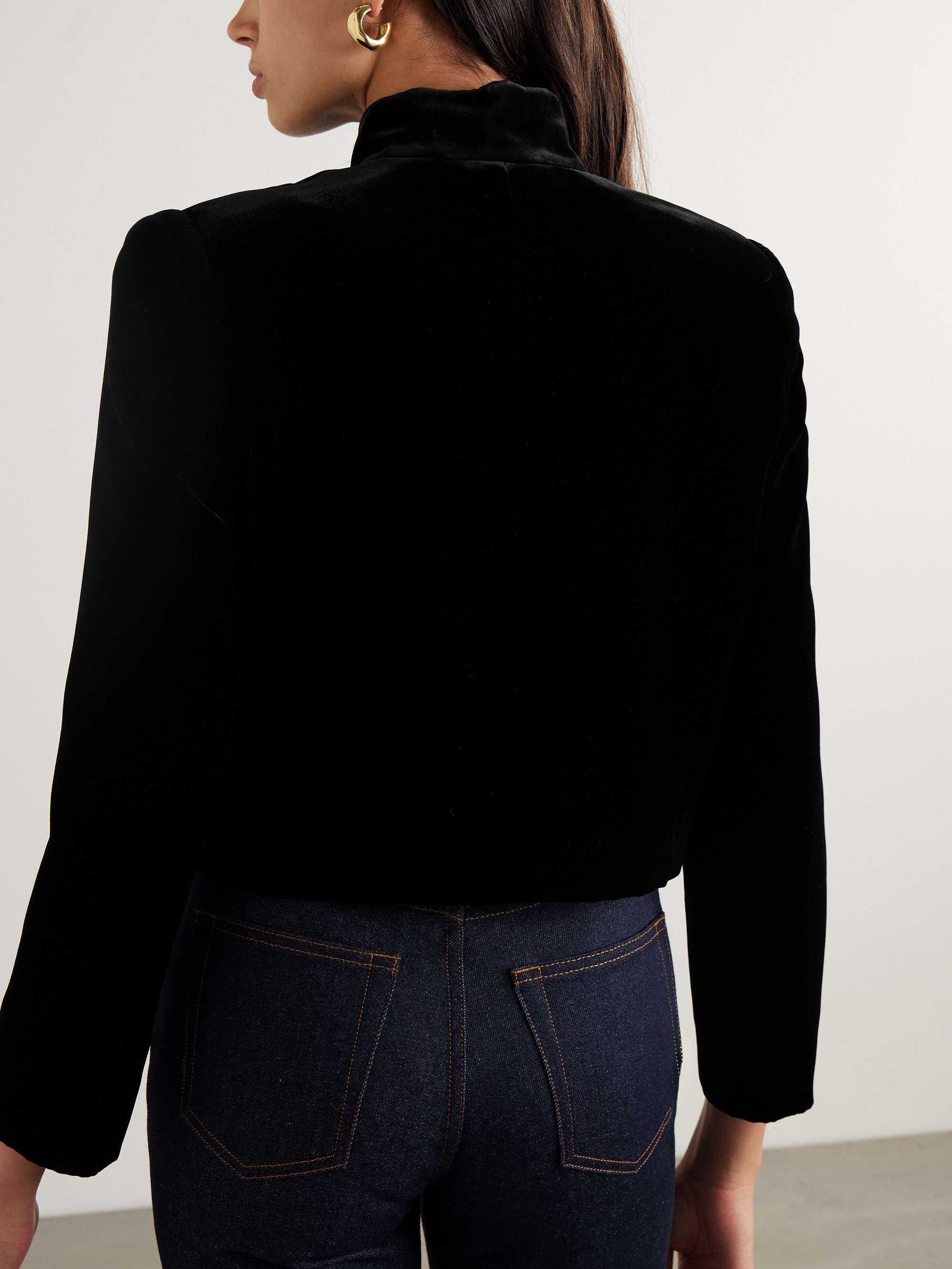 Stephanie velvet jacket view