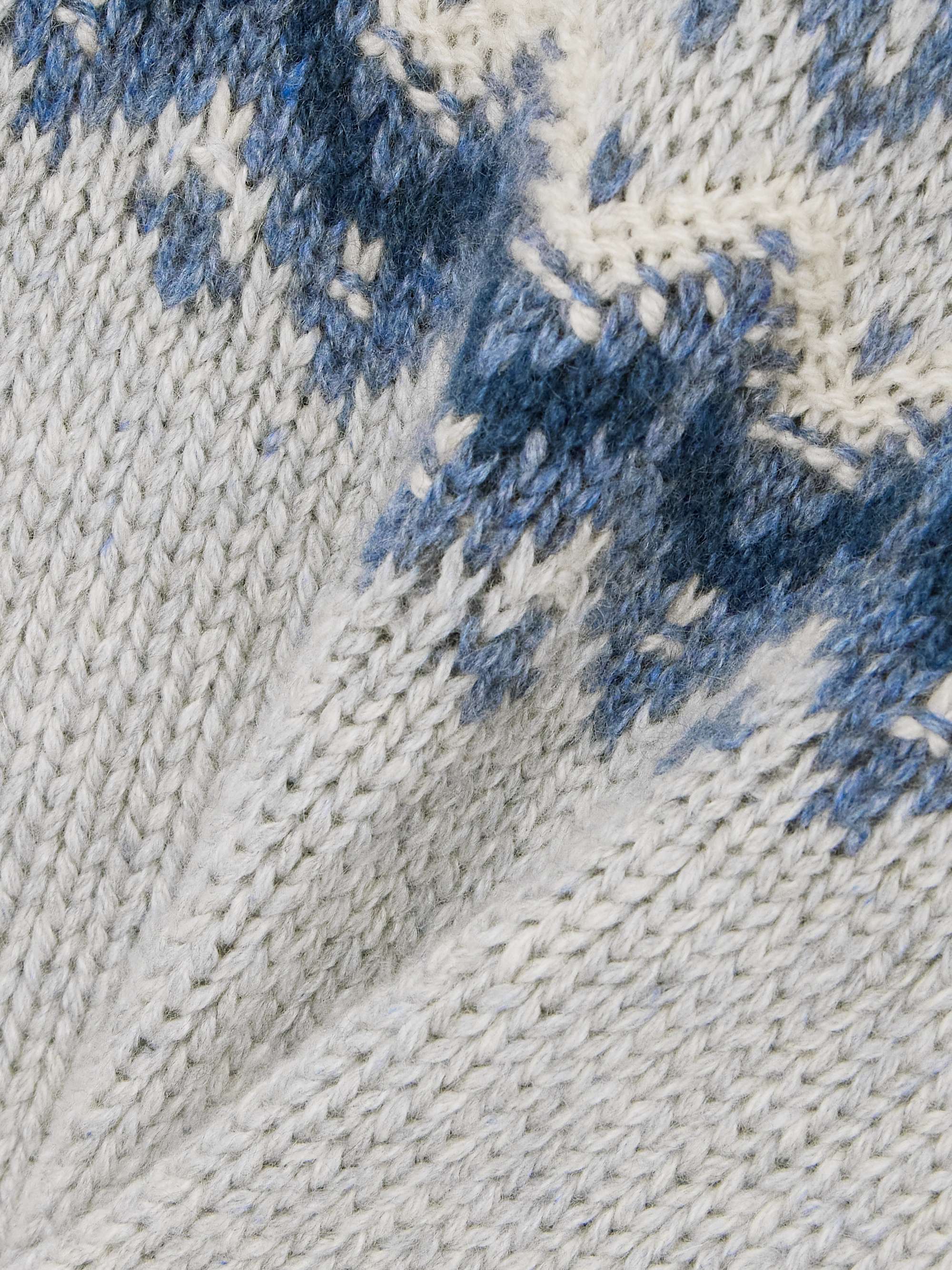 Jacquard-knit cashmere turtleneck sweater view