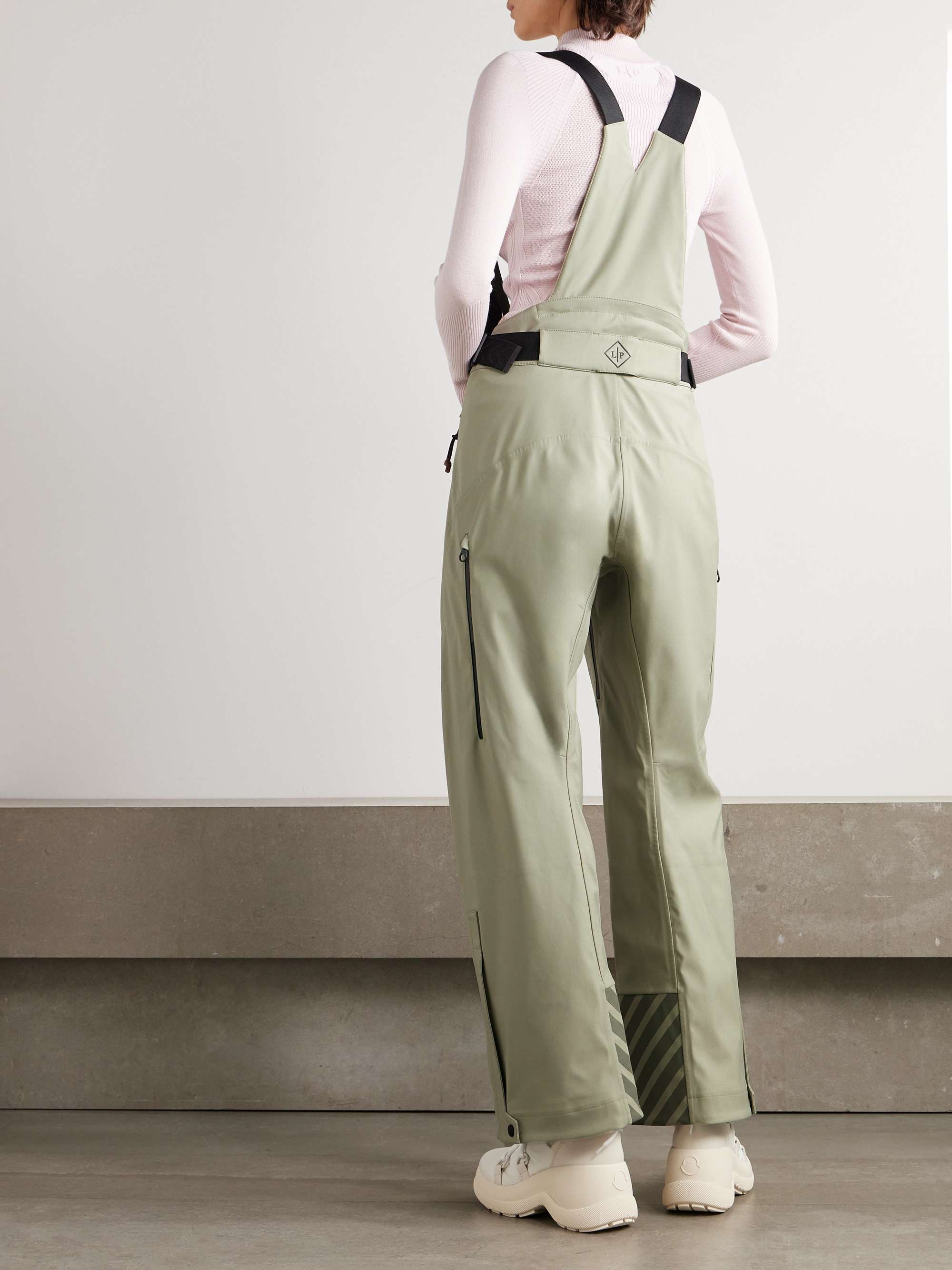 Bia grosgrain-trimmed wool-blend salopettes view