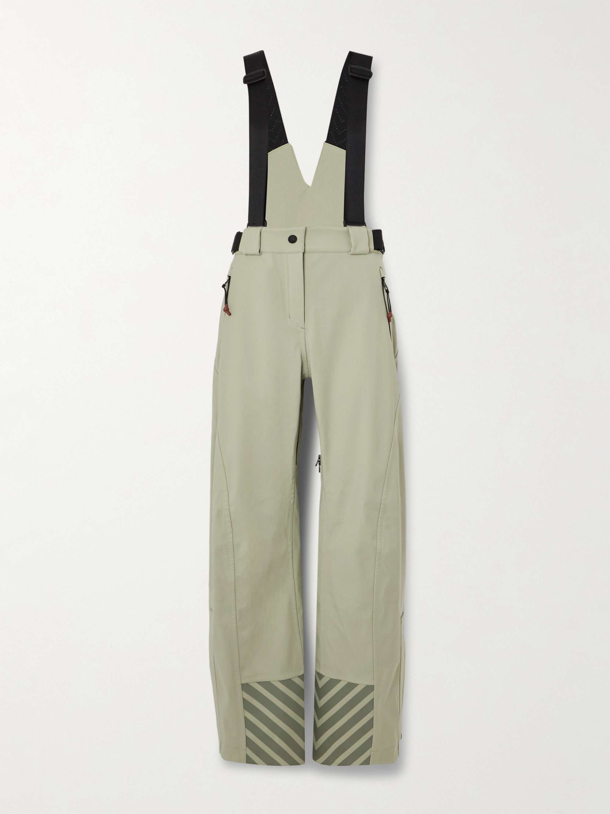 Bia grosgrain-trimmed wool-blend salopettes view