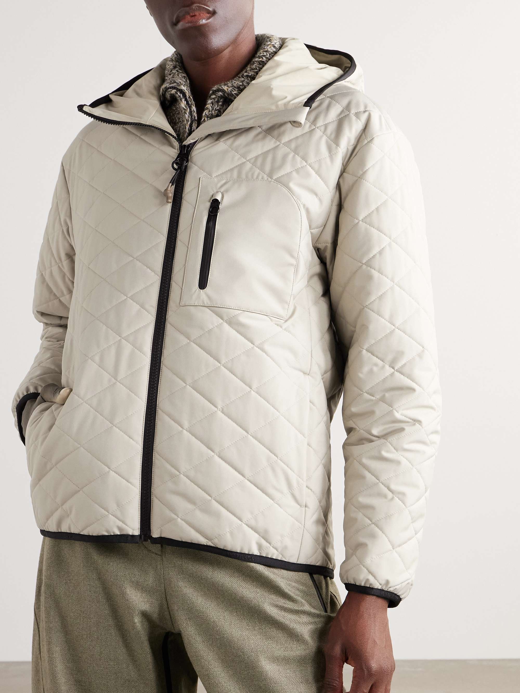 Denali hooded quilted padded shell jacket view