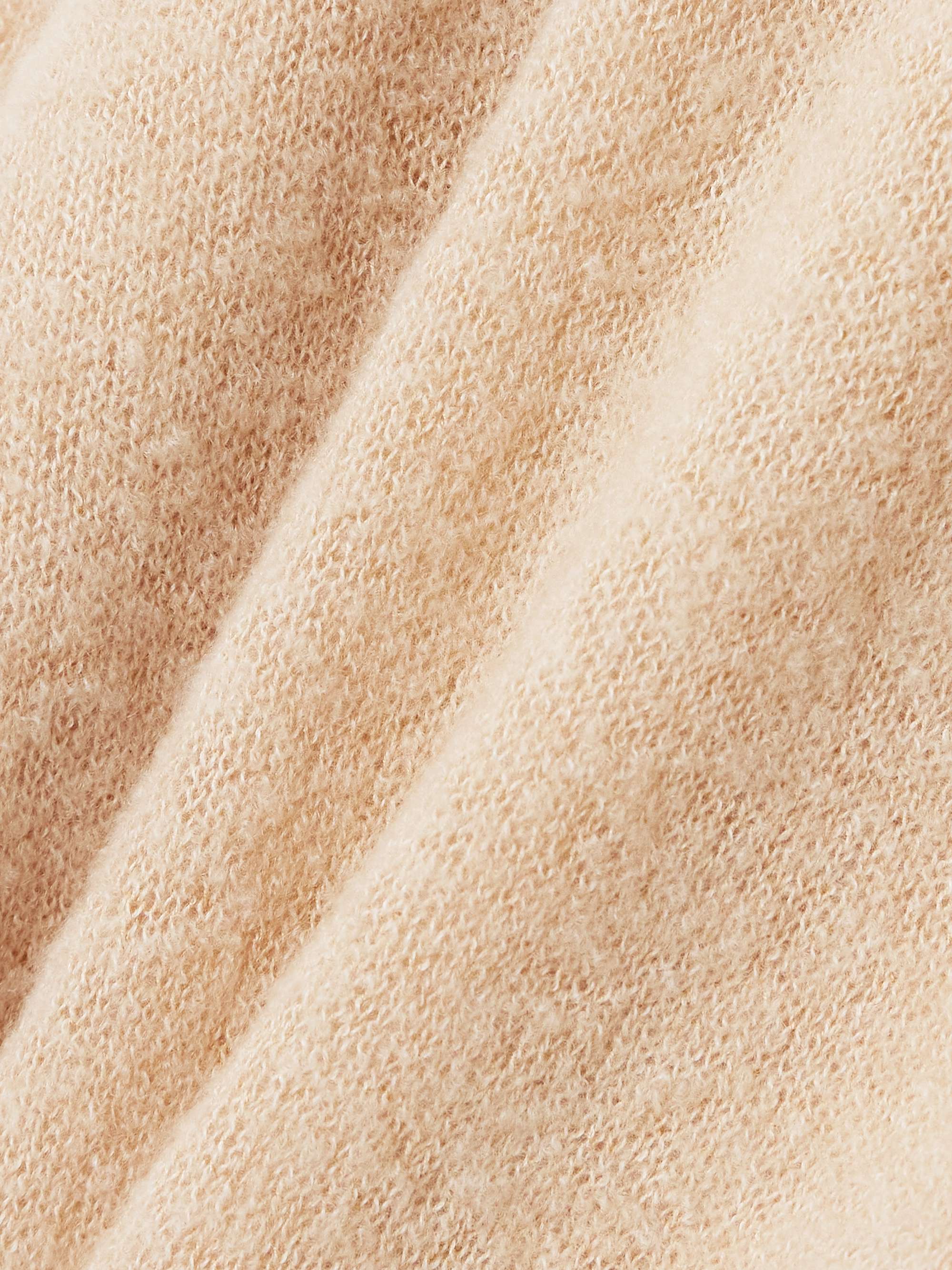 Cashmere and silk-blend bouclé turtleneck sweater view