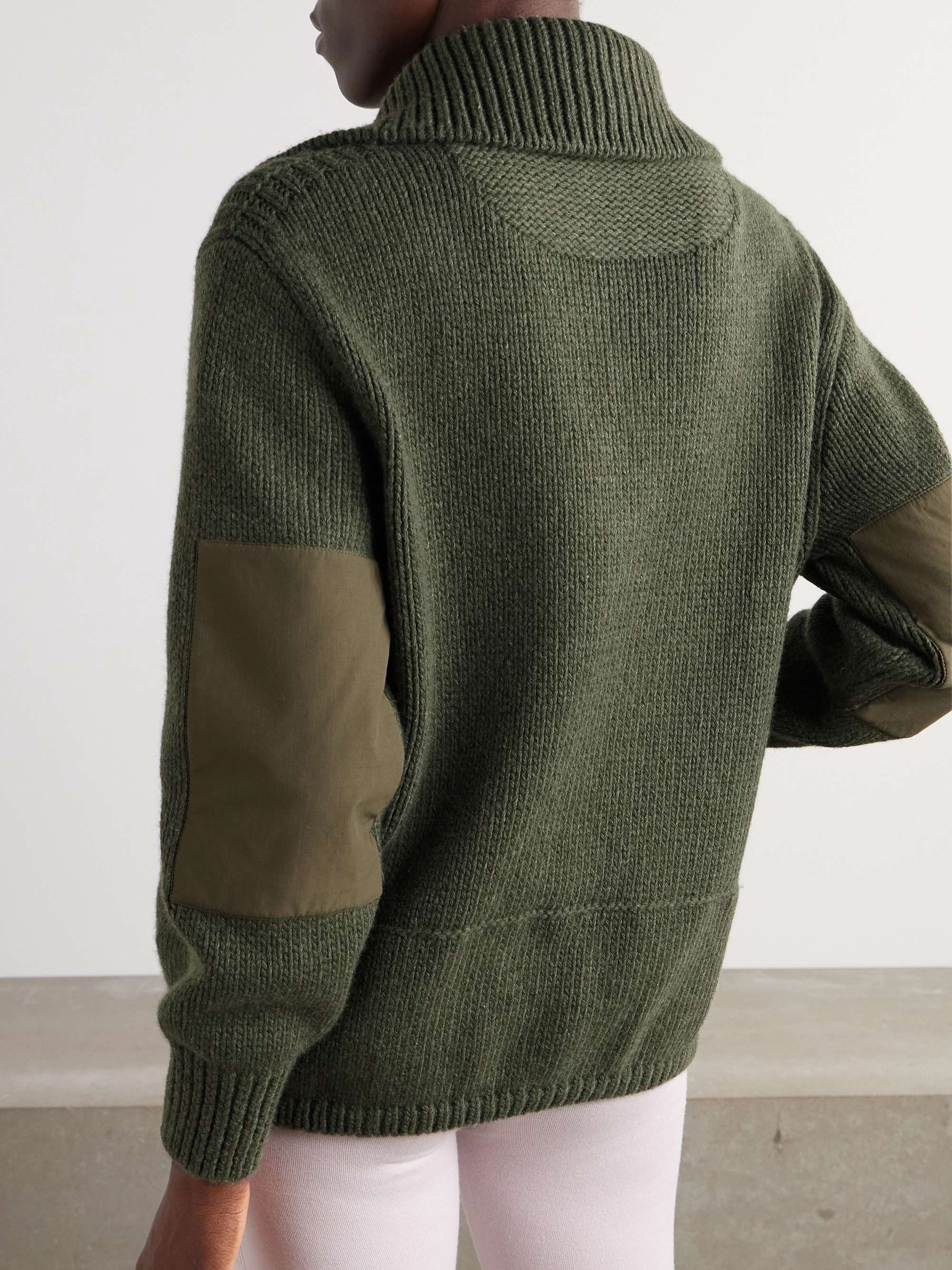 Alpe di Mera ripstop-trimmed cashmere sweater view