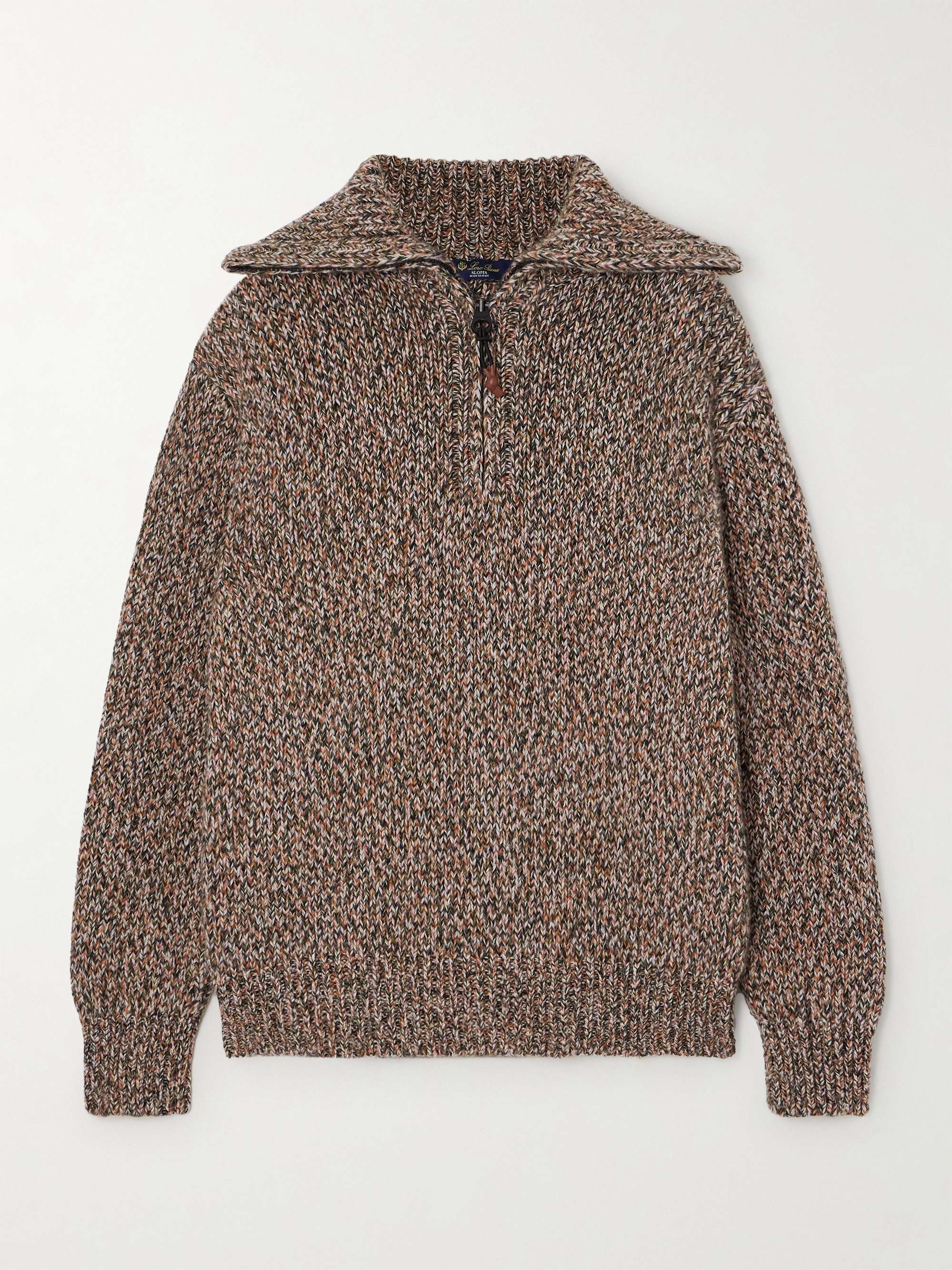 Alpe Granus cashmere half-zip sweater view