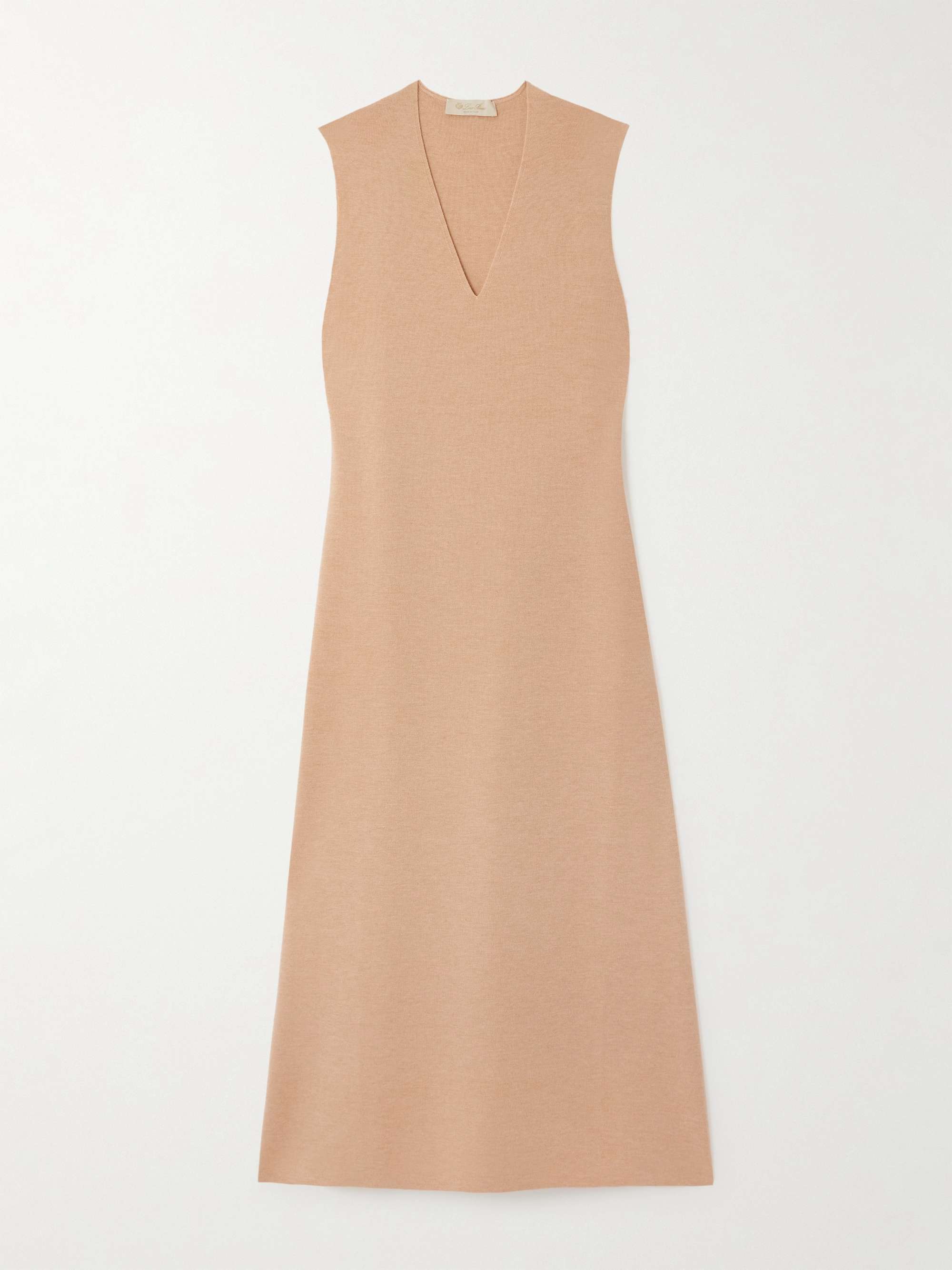 Cashmere and silk-blend maxi dress view