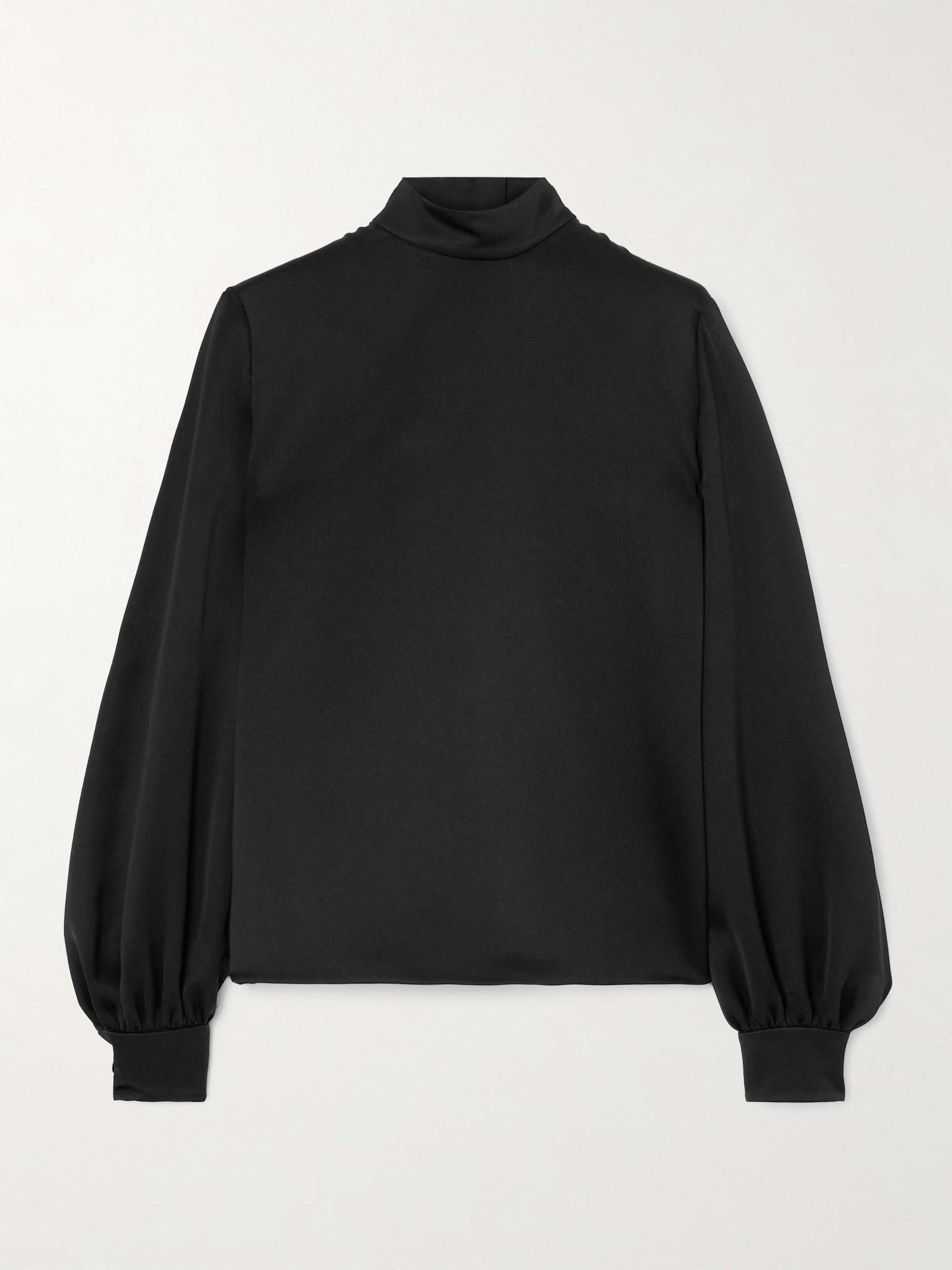 Carys embellished silk-satin blouse view