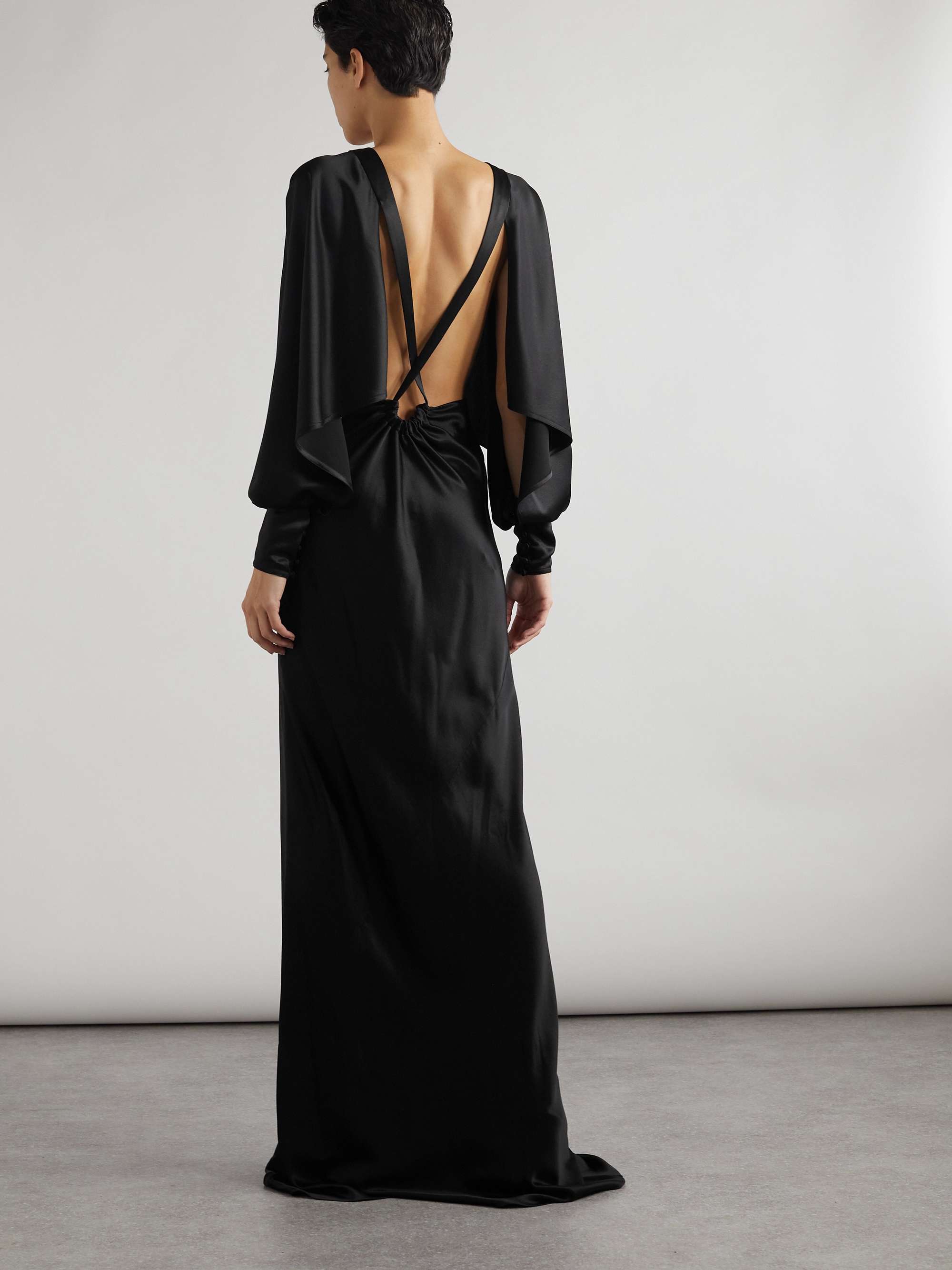 Silk-satin gown view