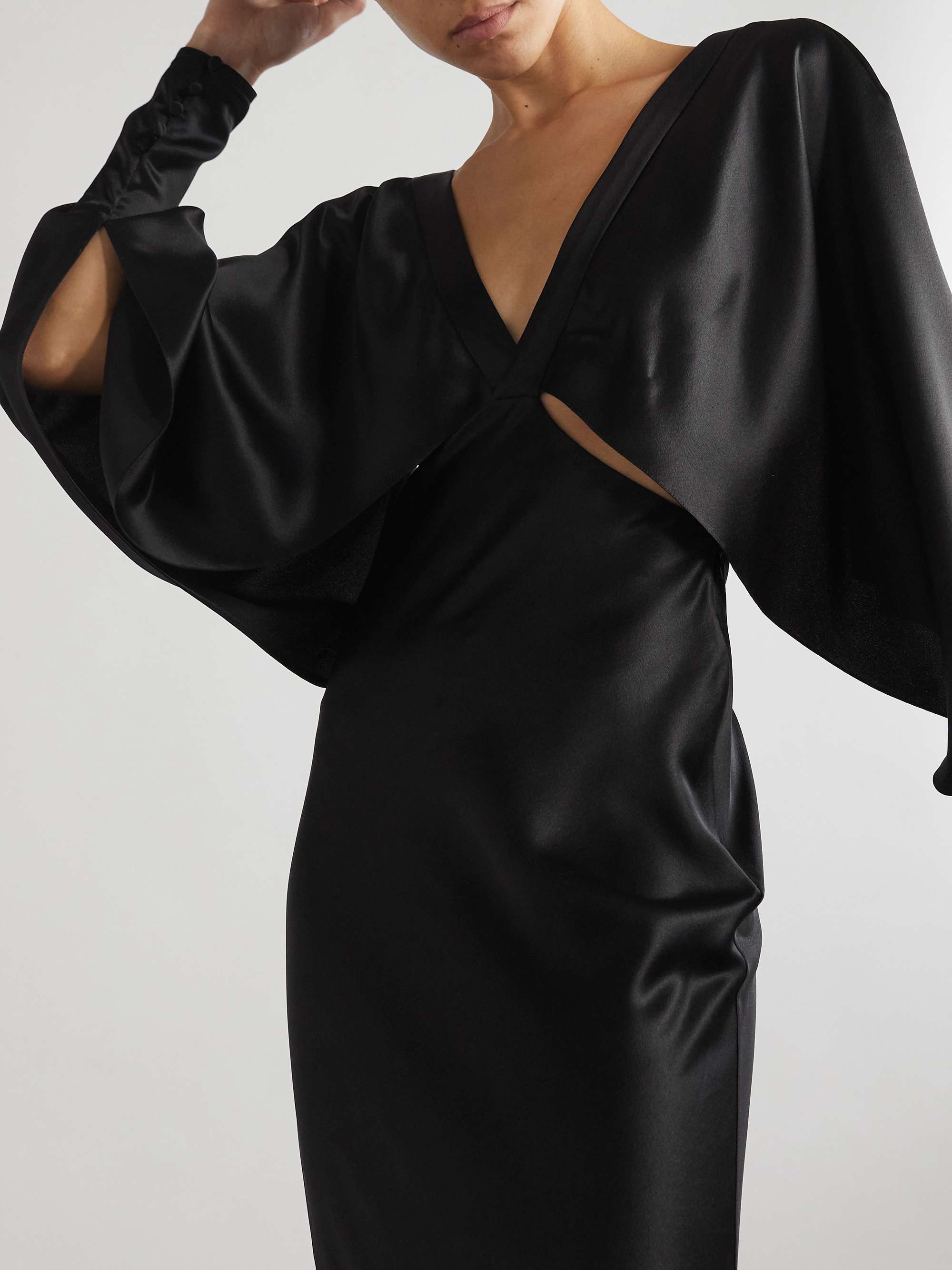 Silk-satin gown view