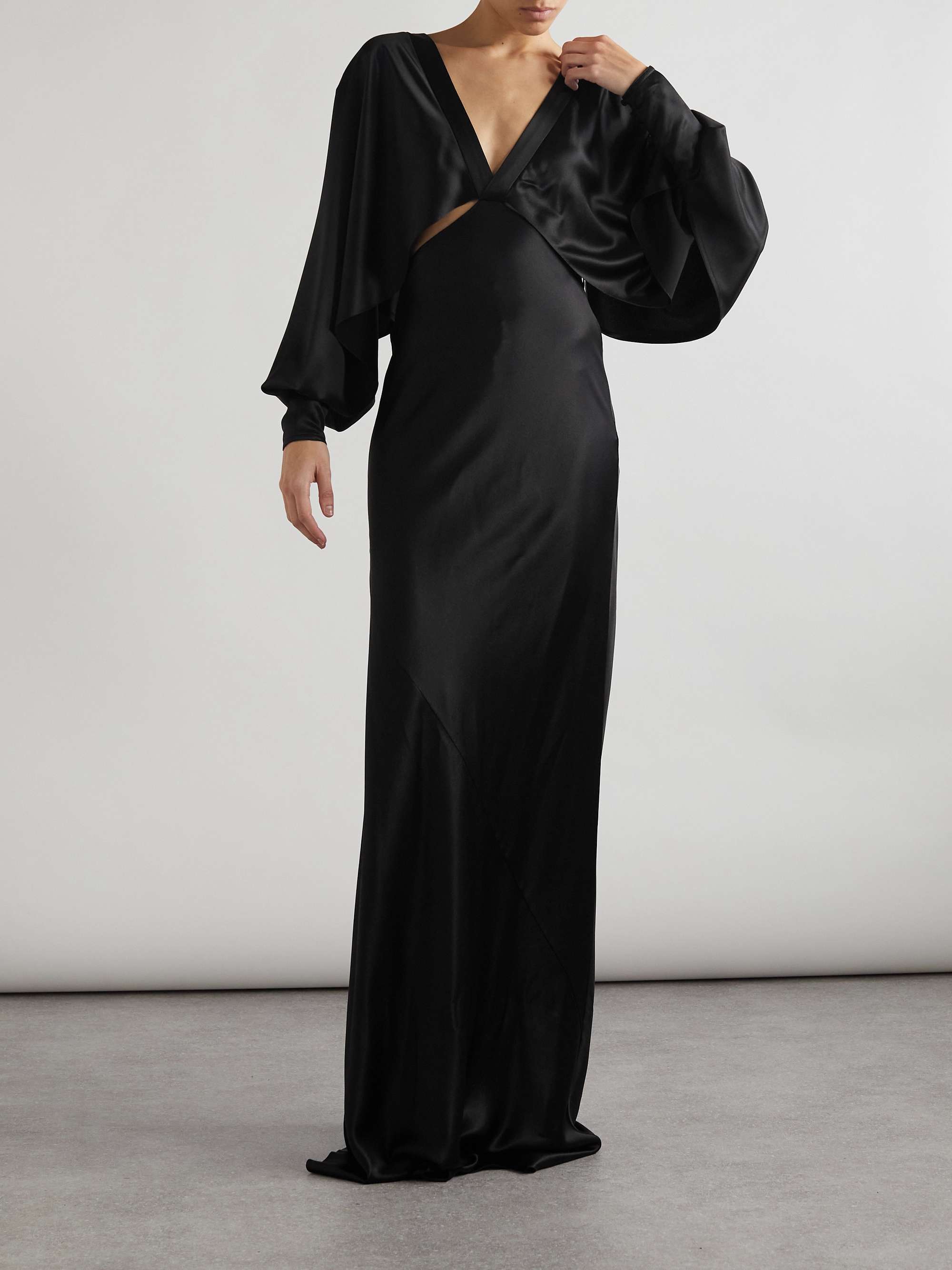 Silk-satin gown view