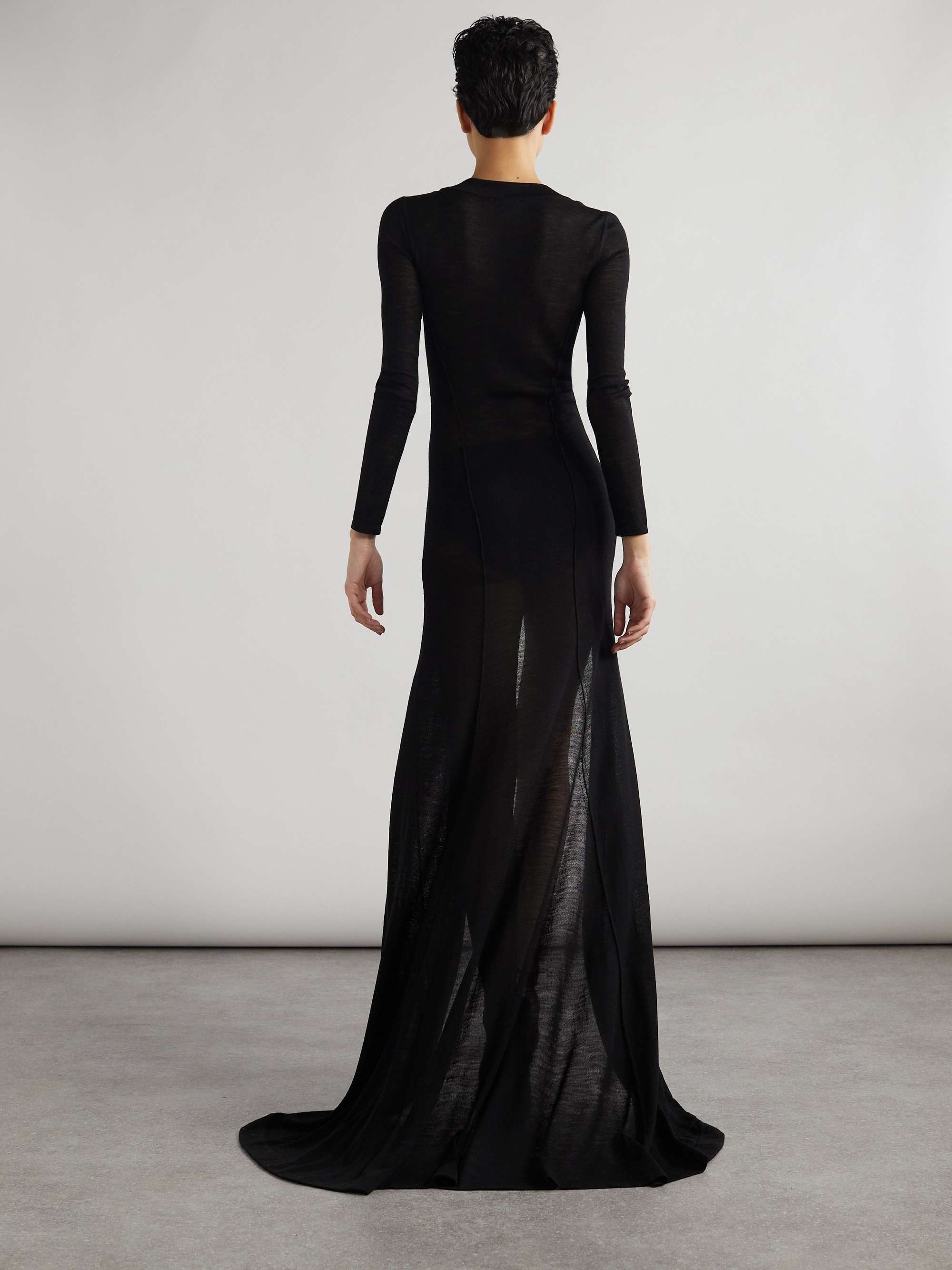 Wool maxi dress view