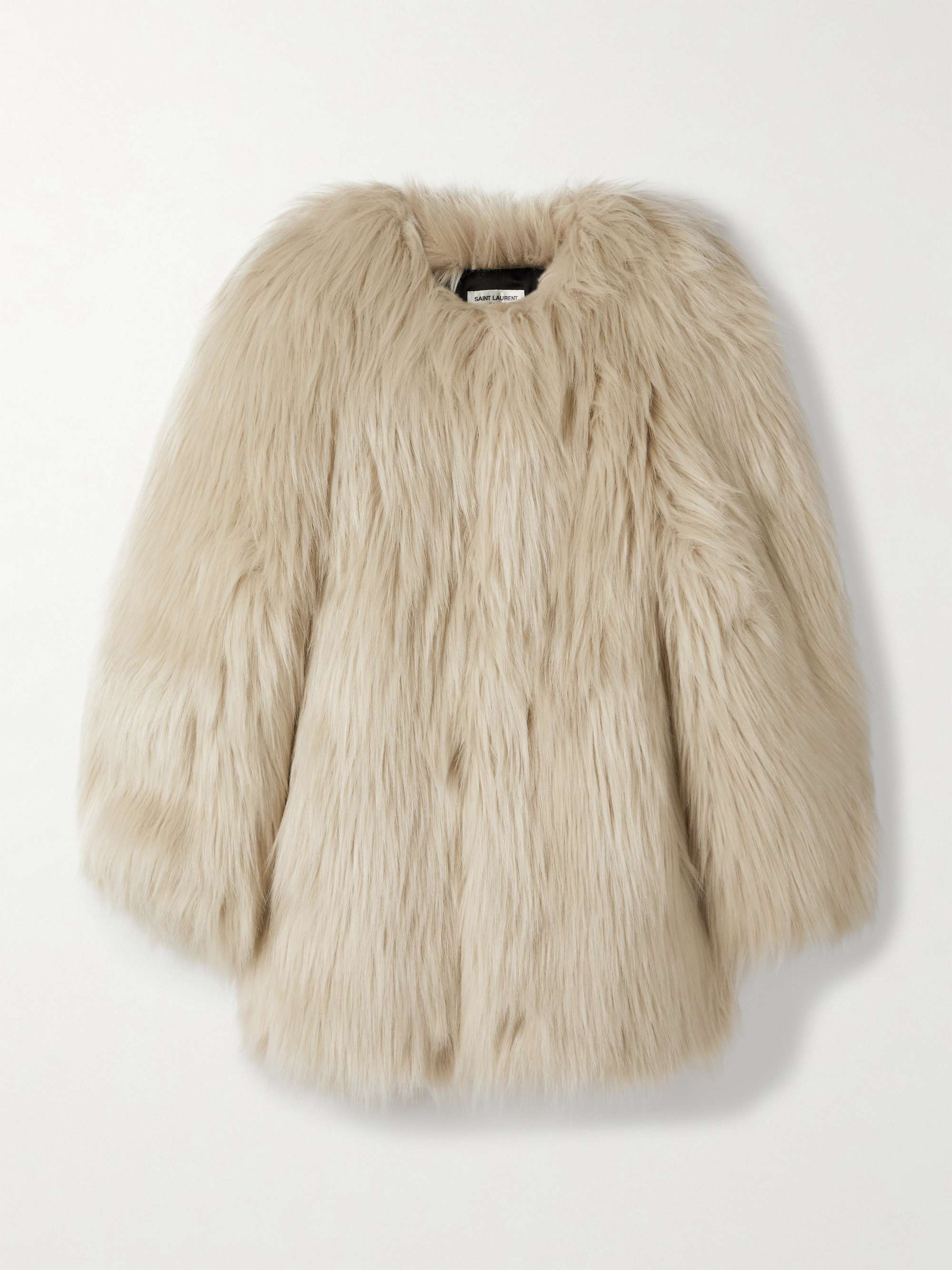 Oversized faux fur coat view