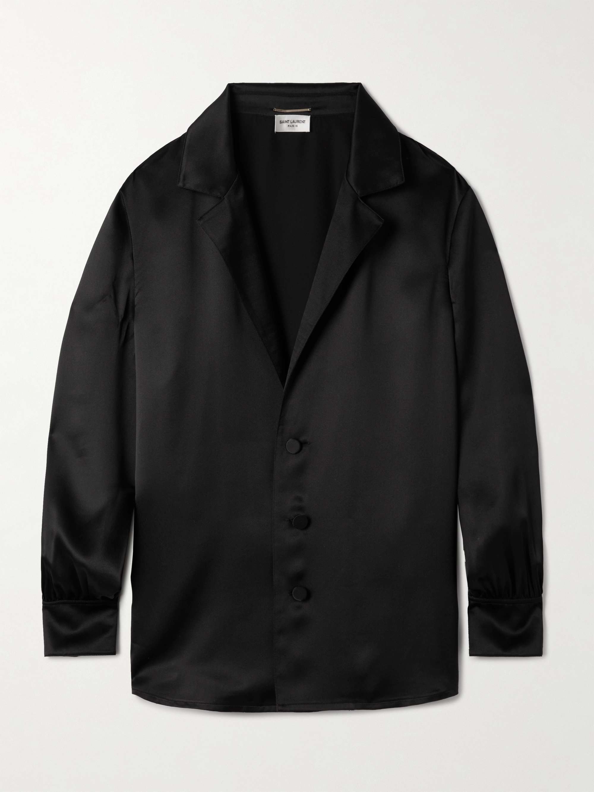 Silk-satin shirt view