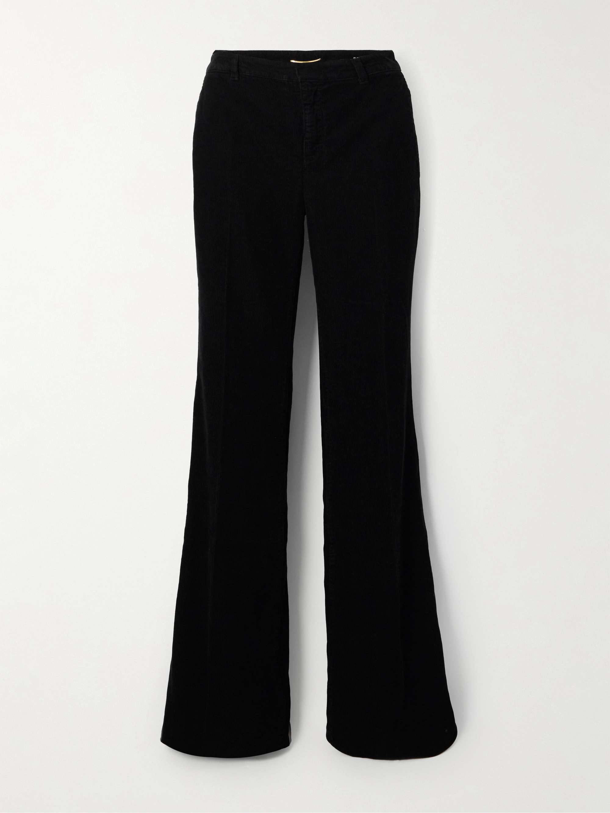 Cotton-corduroy bootcut pants view