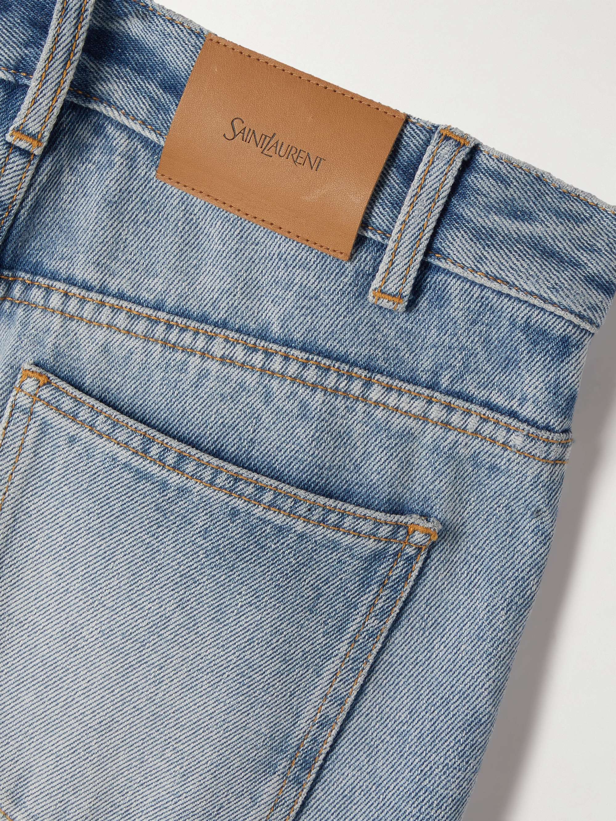 Nico distressed mid-rise straight-leg jeans view