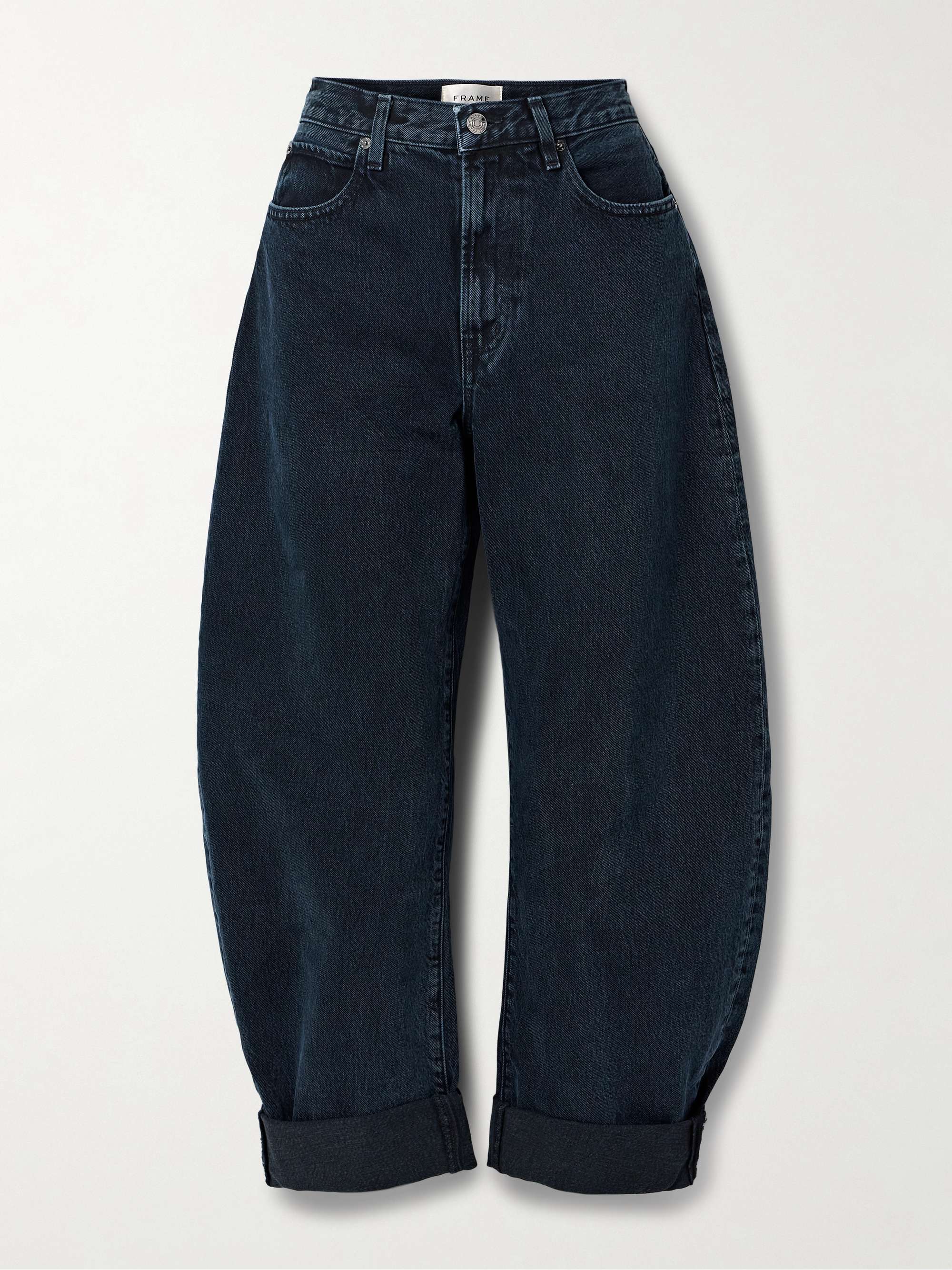 The Bubble high-rise barrel-leg jeans view