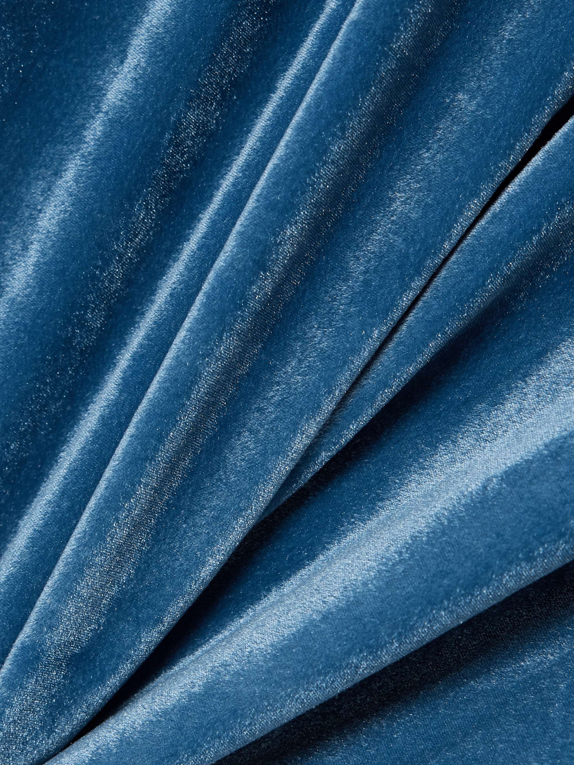 Fragola open-back stretch-velvet maxi dress view