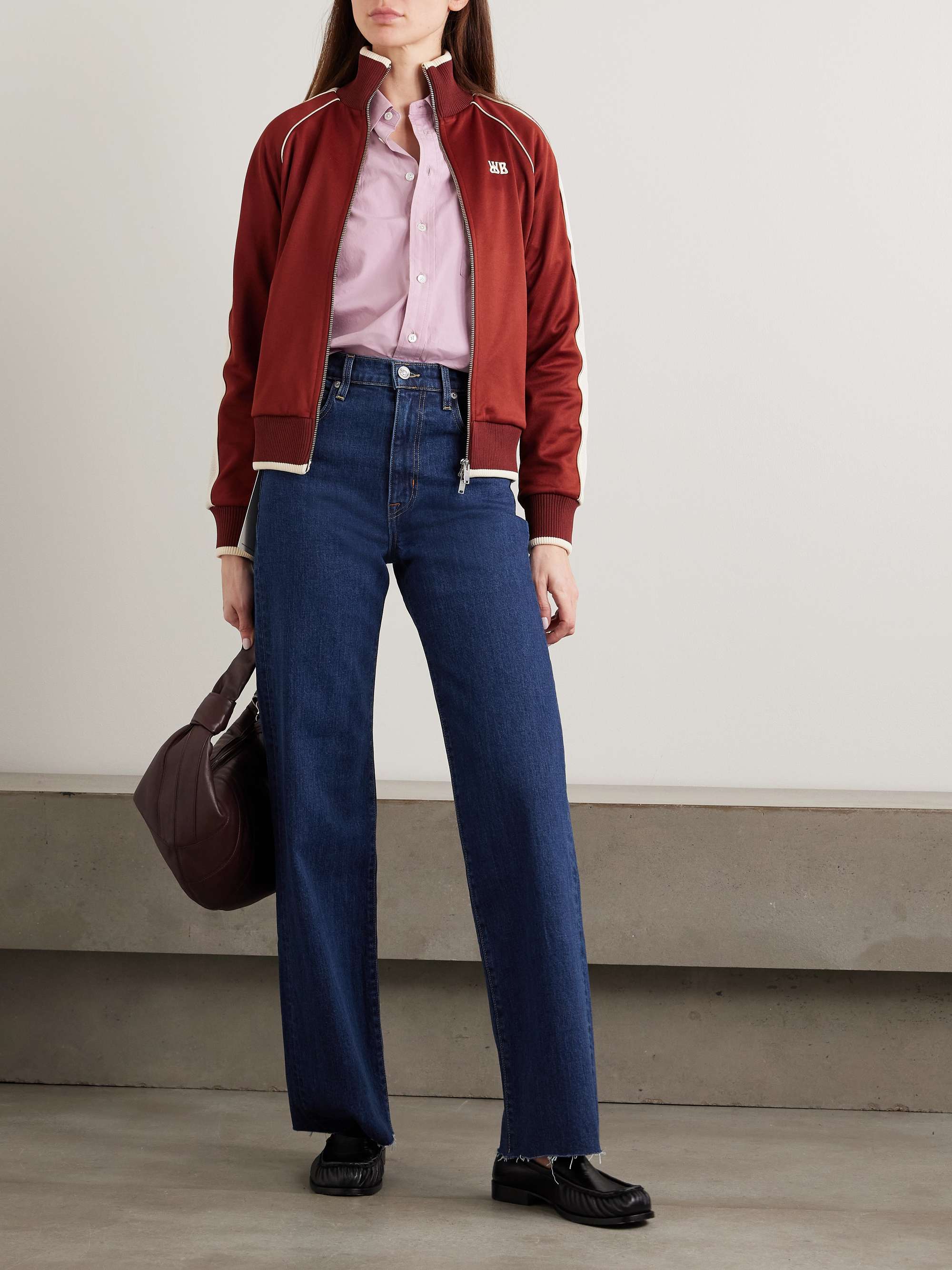 Grace high-rise wide-leg jeans view