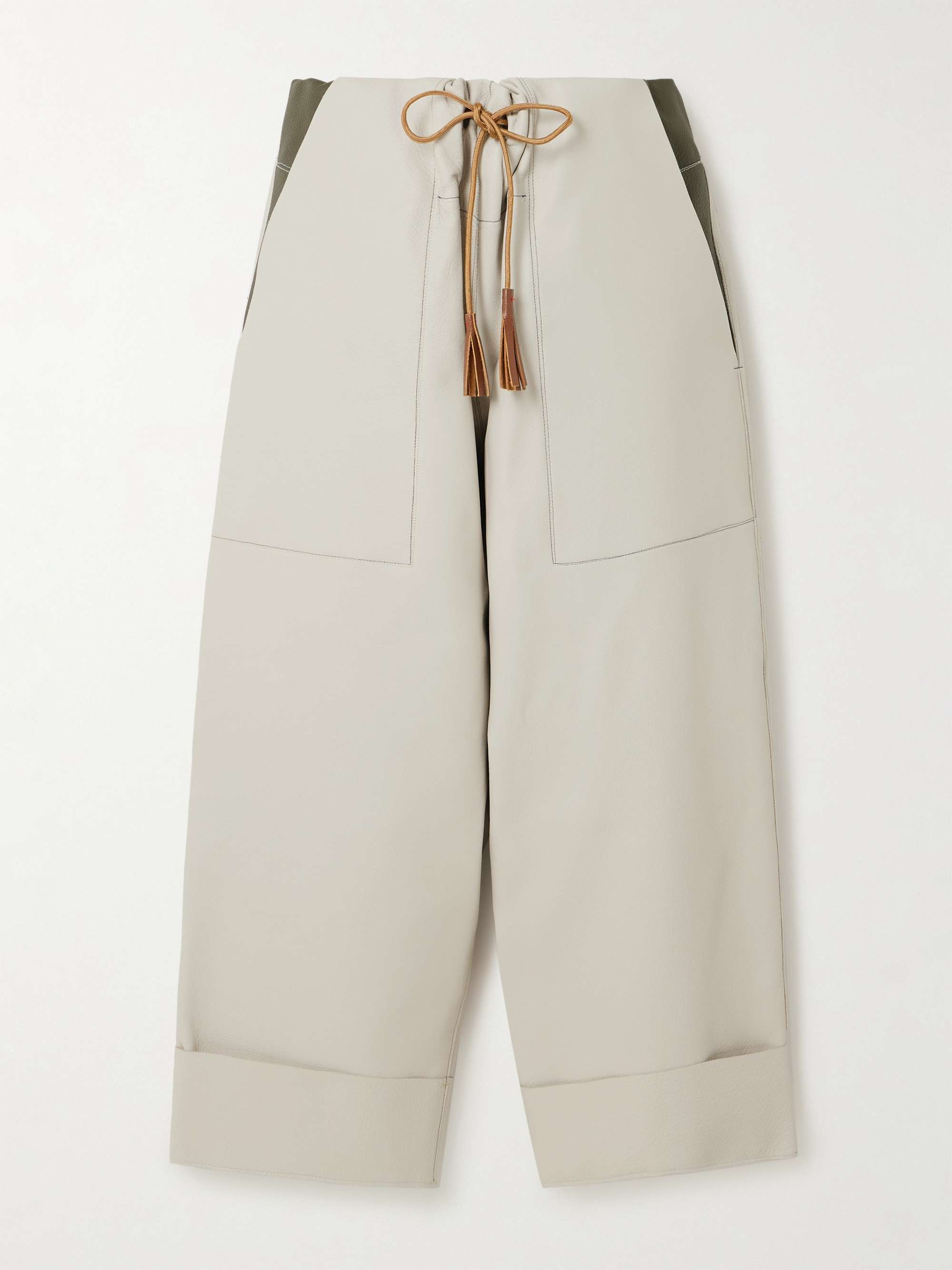 Project leather wide-leg pants view