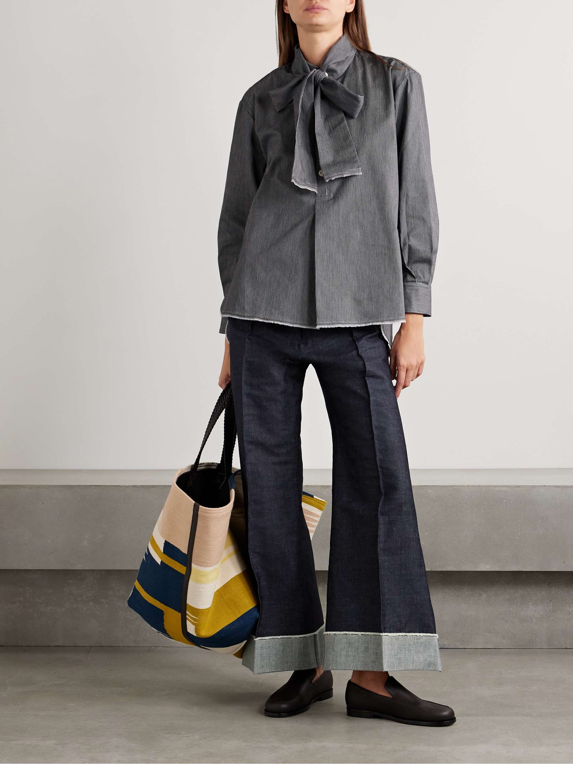 Pierrot mid-rise flared jeans view