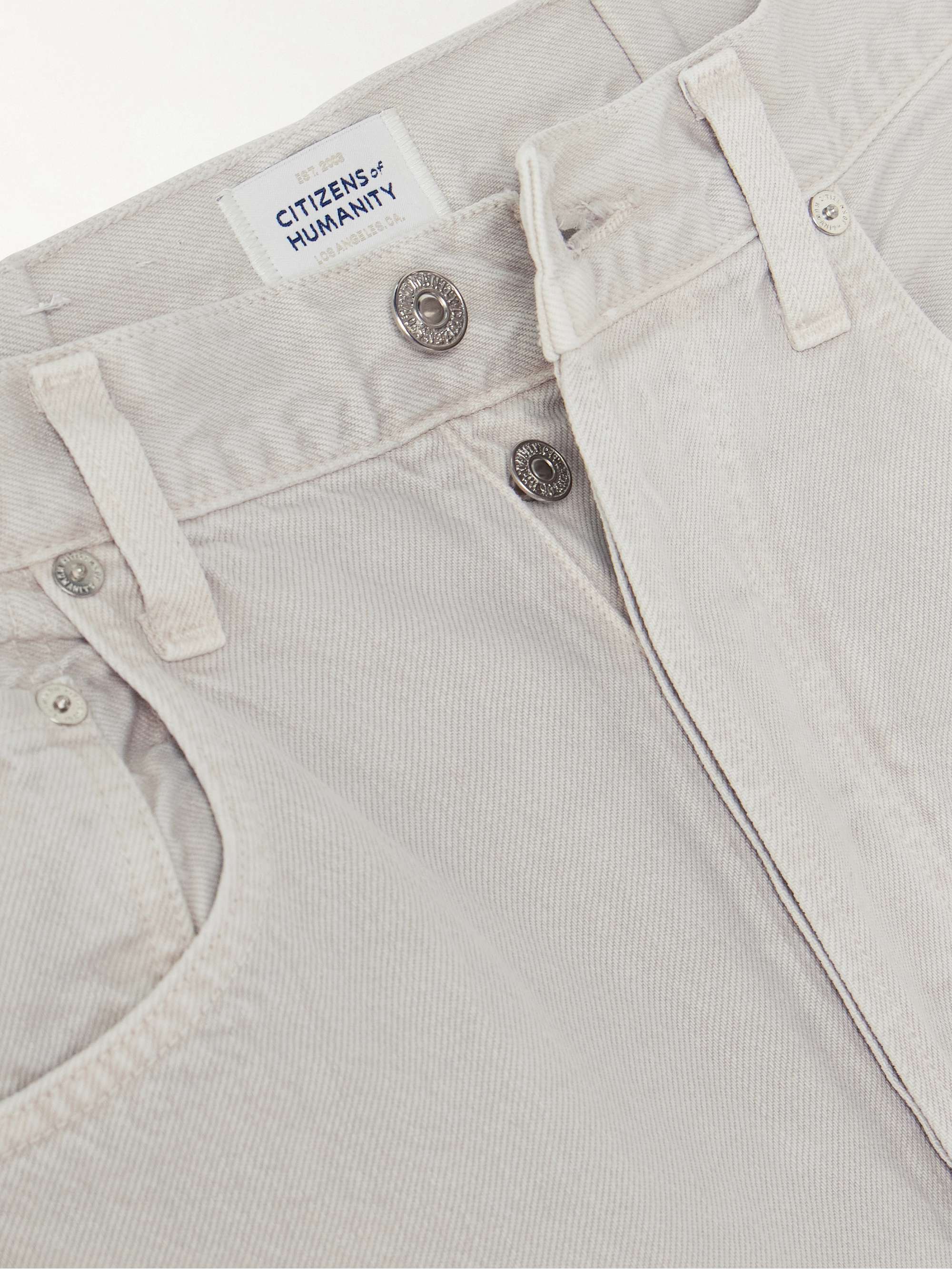 Horseshoe high-rise barrel-leg jeans view