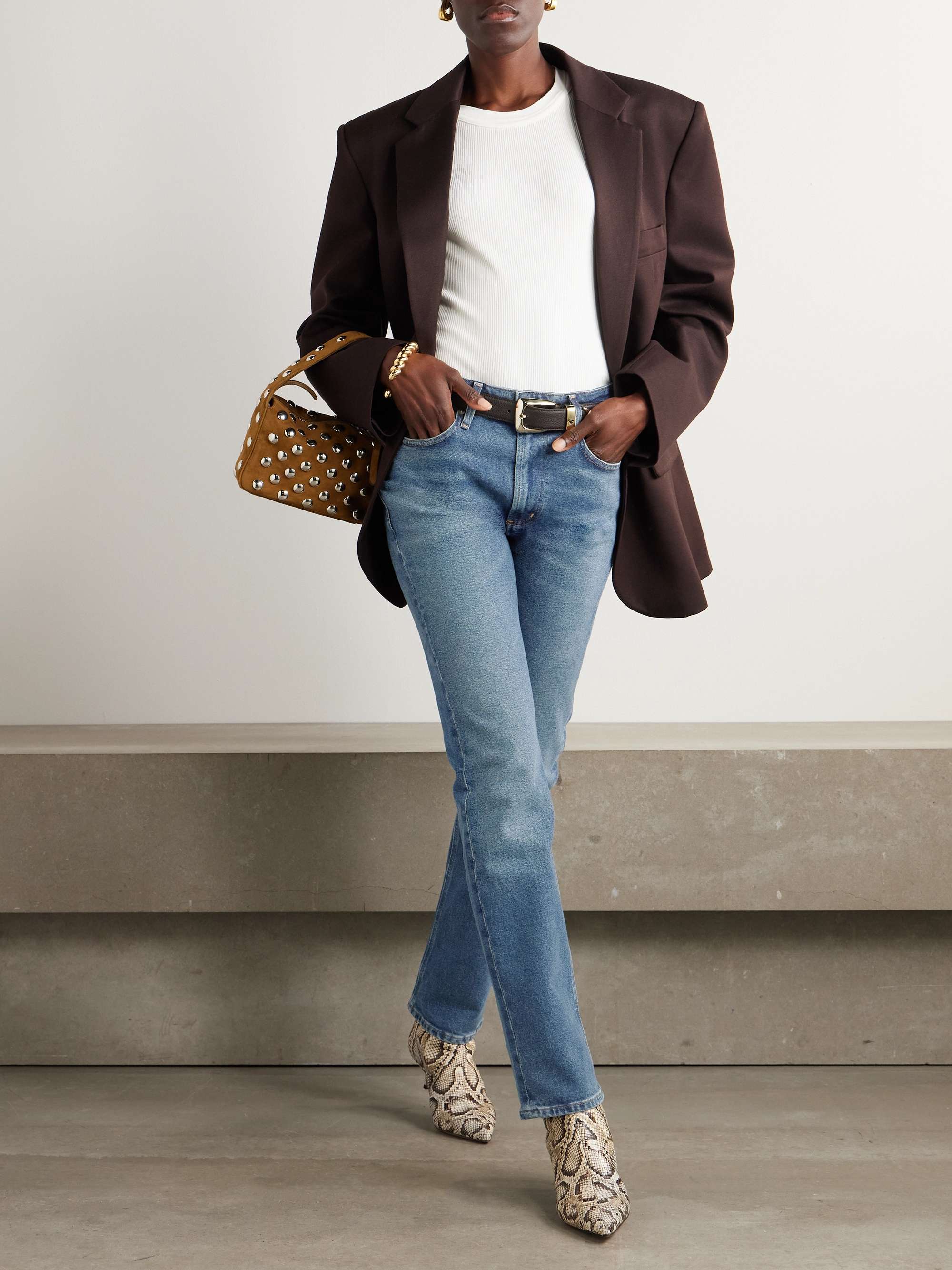 Zurie high-rise straight-leg jeans view