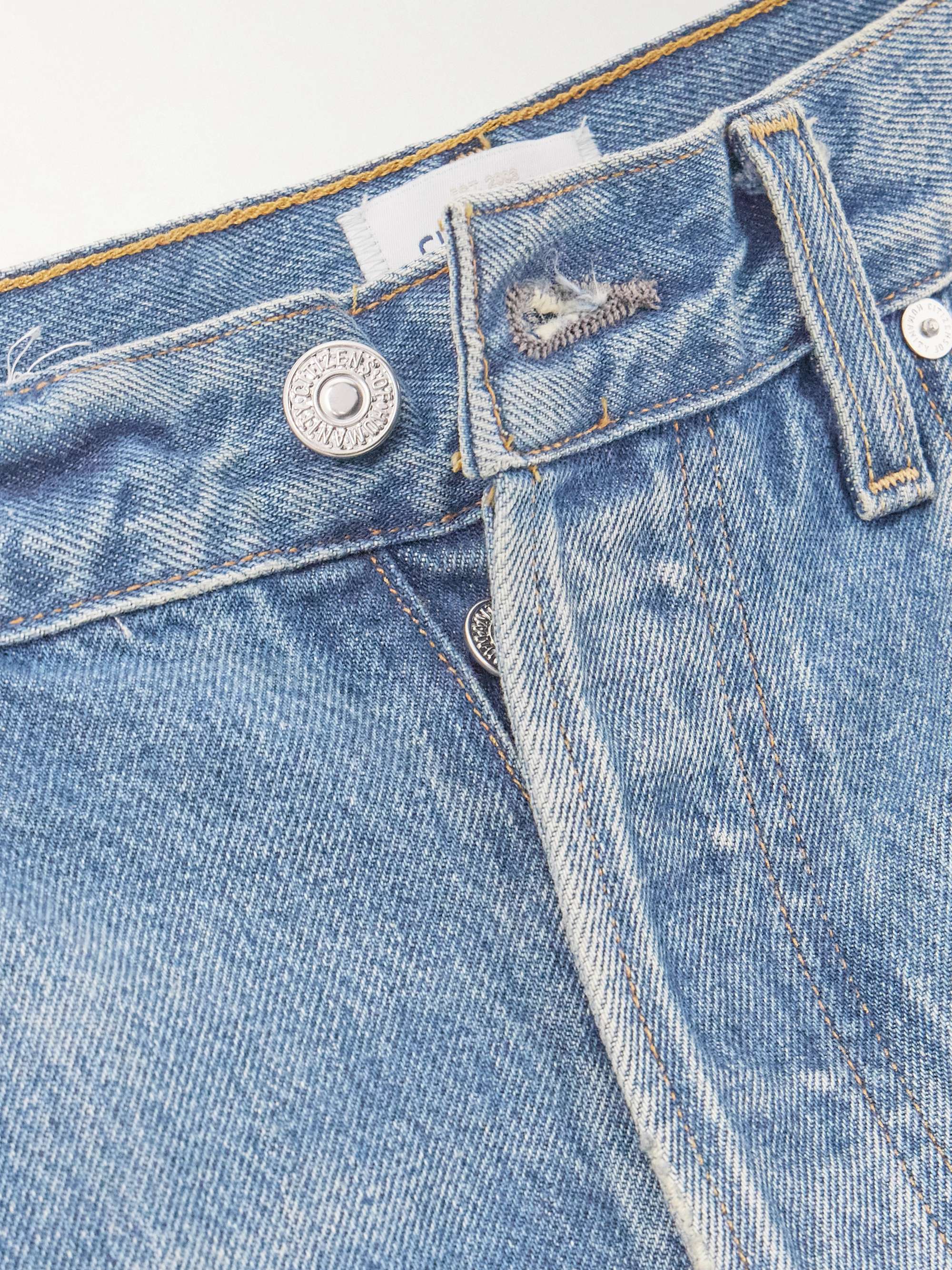 Baretta high-rise straight-leg organic jeans view