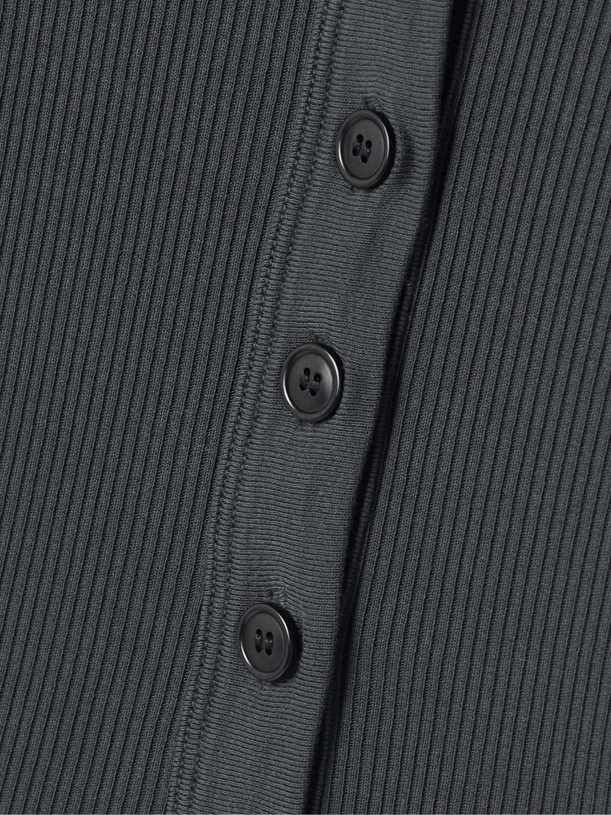 Varra ribbed jersey Henley top view