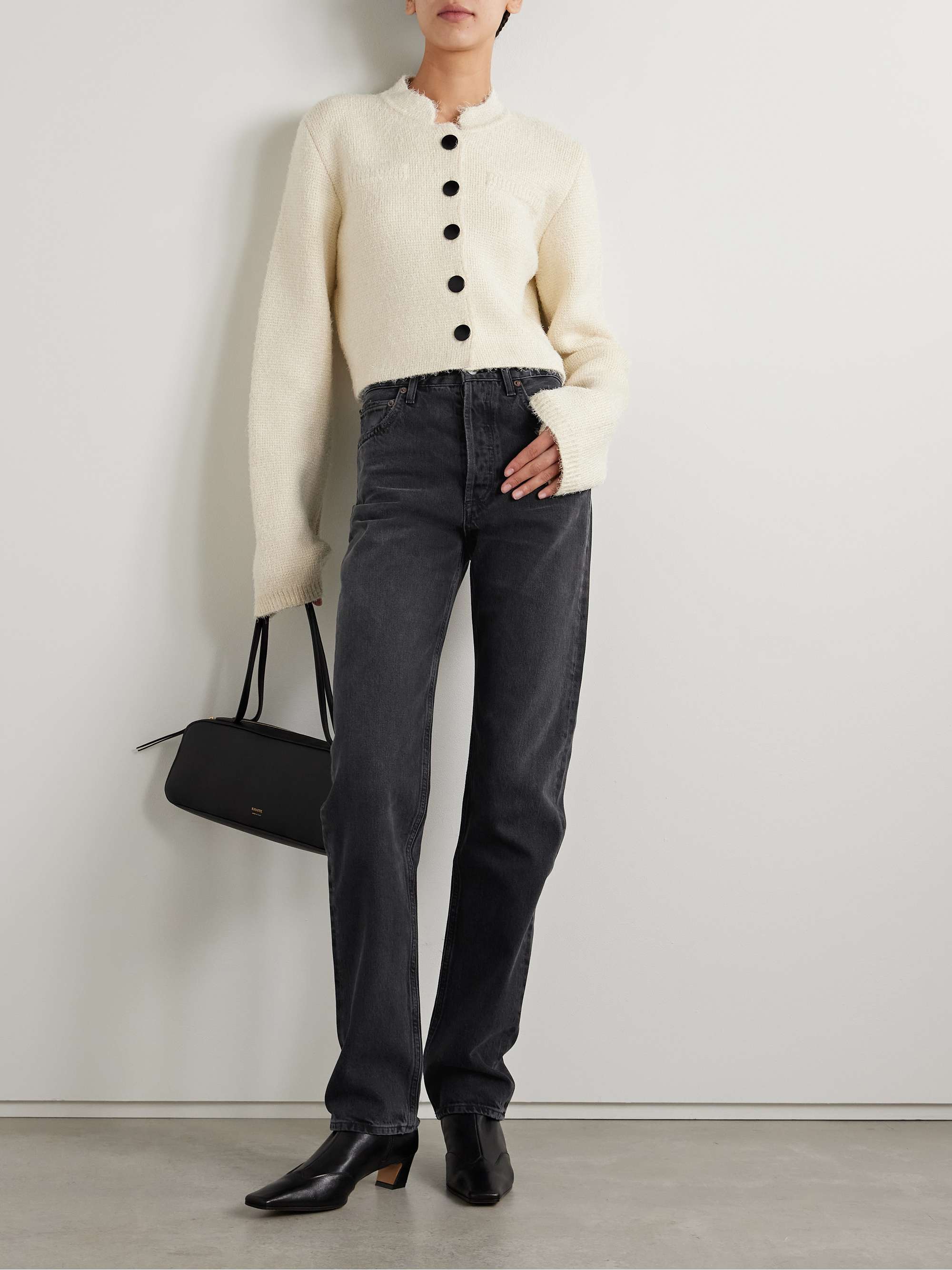 '90s Pinch Waist Long high-rise straight-leg jeans view