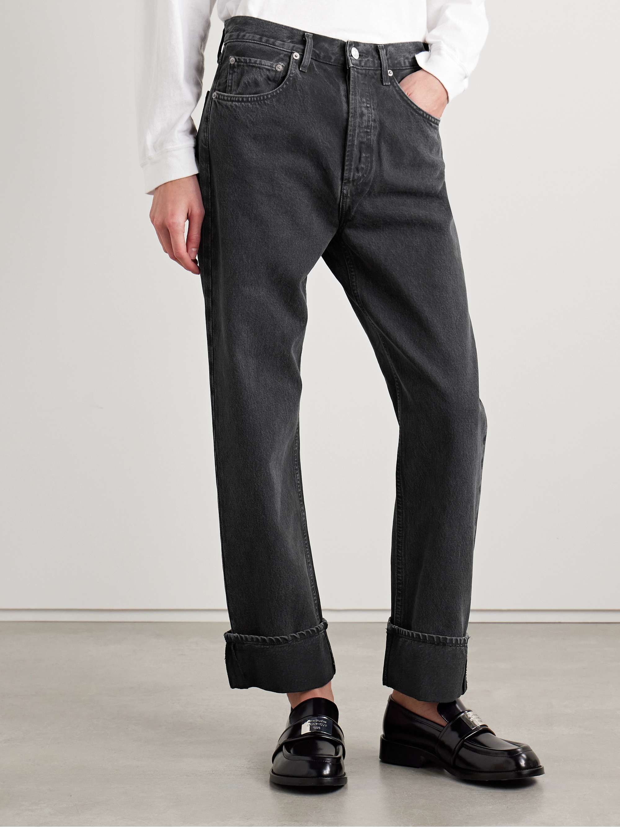 Fran low-rise straight-leg organic jeans view