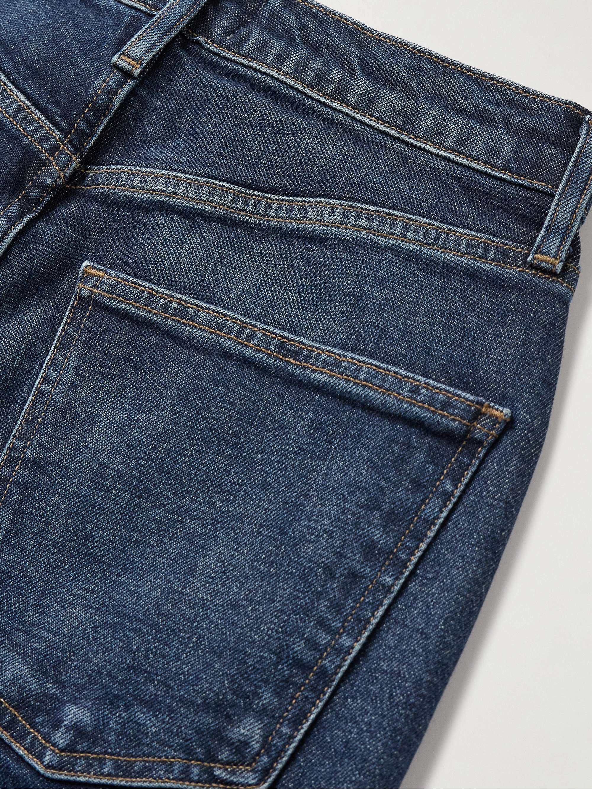 High Rise Stovepipe straight-leg organic jeans view