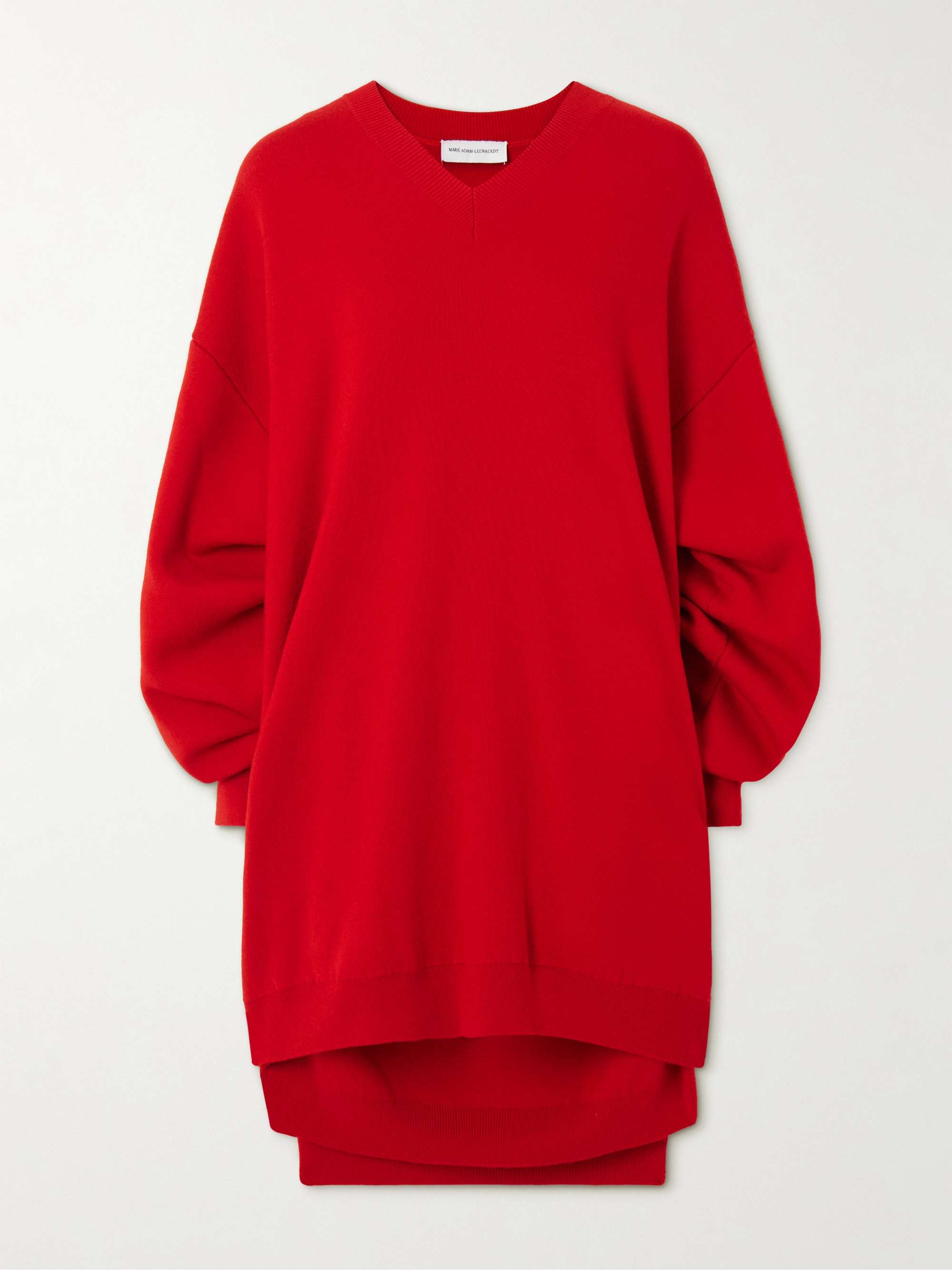 Layered wool mini dress view