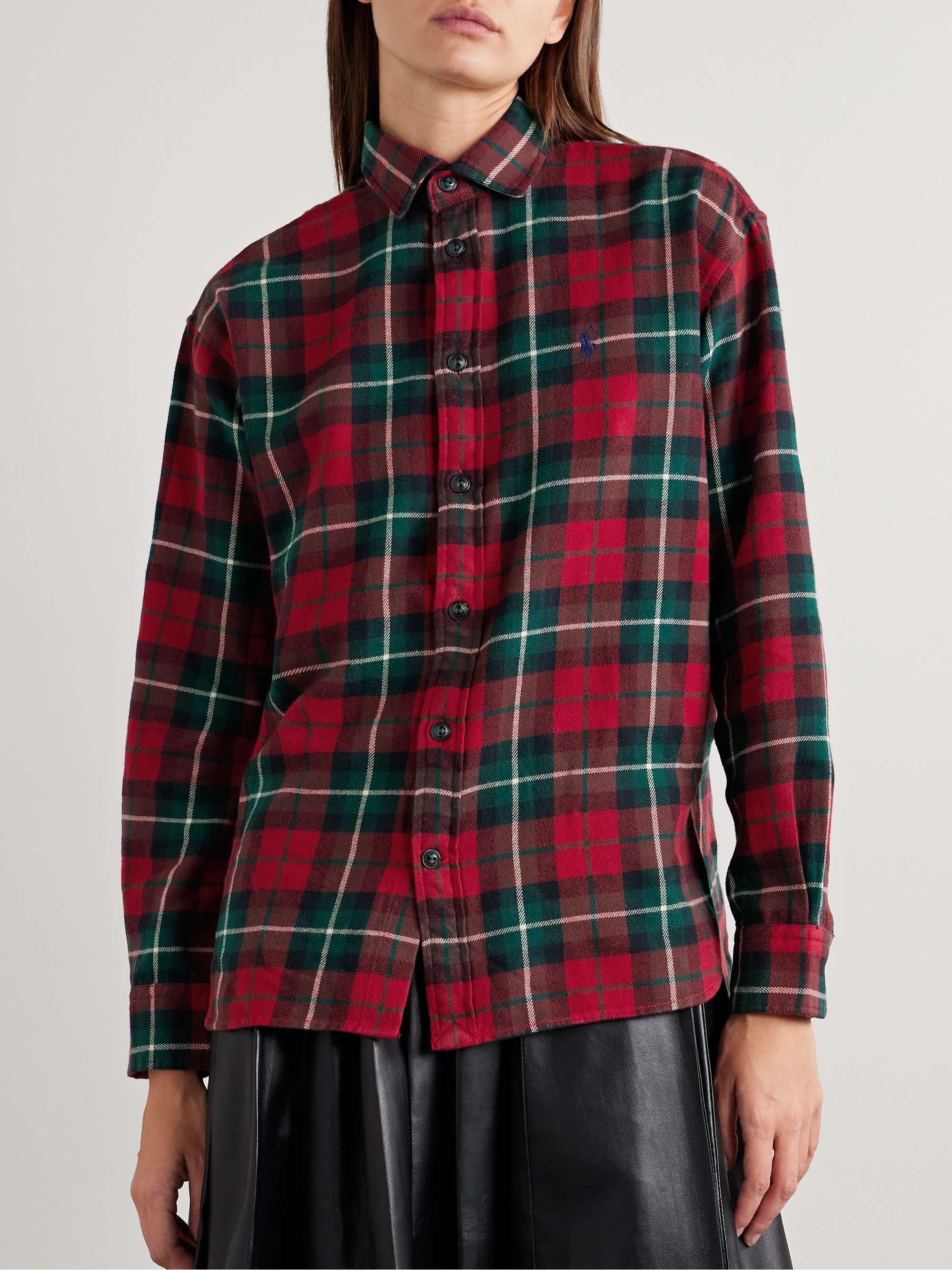 Ramsey checked cotton-flannel shirt view