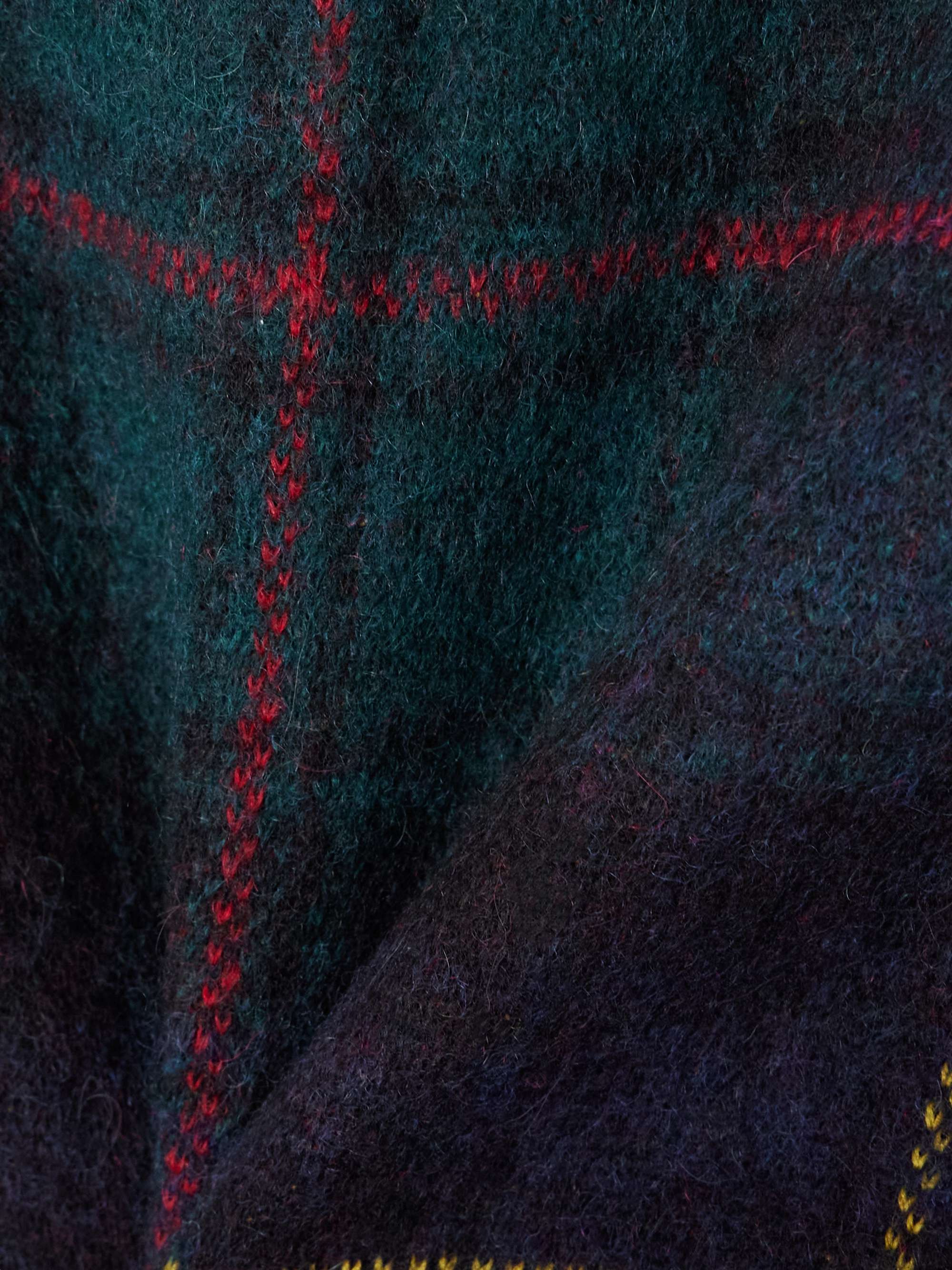 Checked knit sweater view