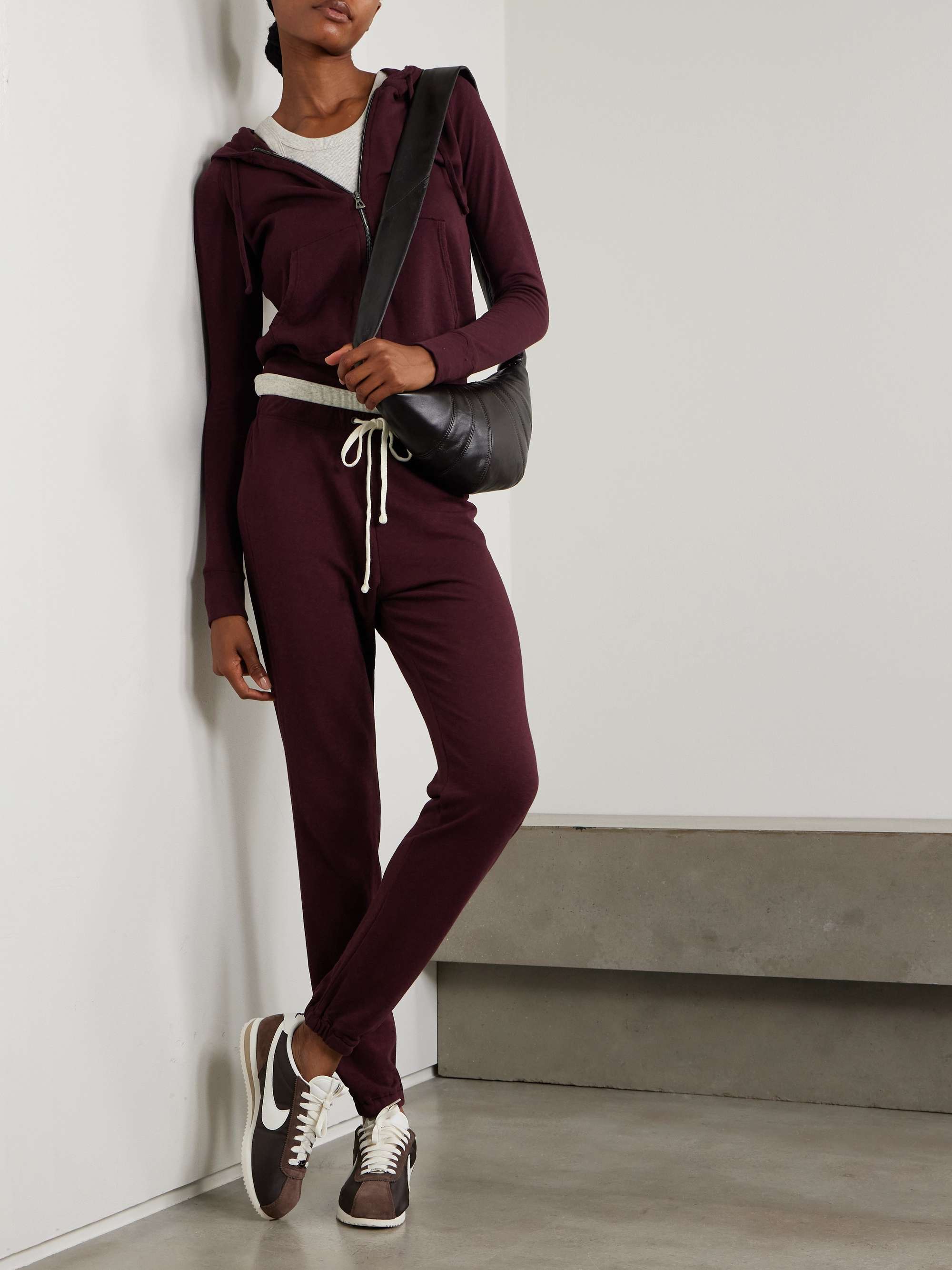 Cotton-jersey track pants view