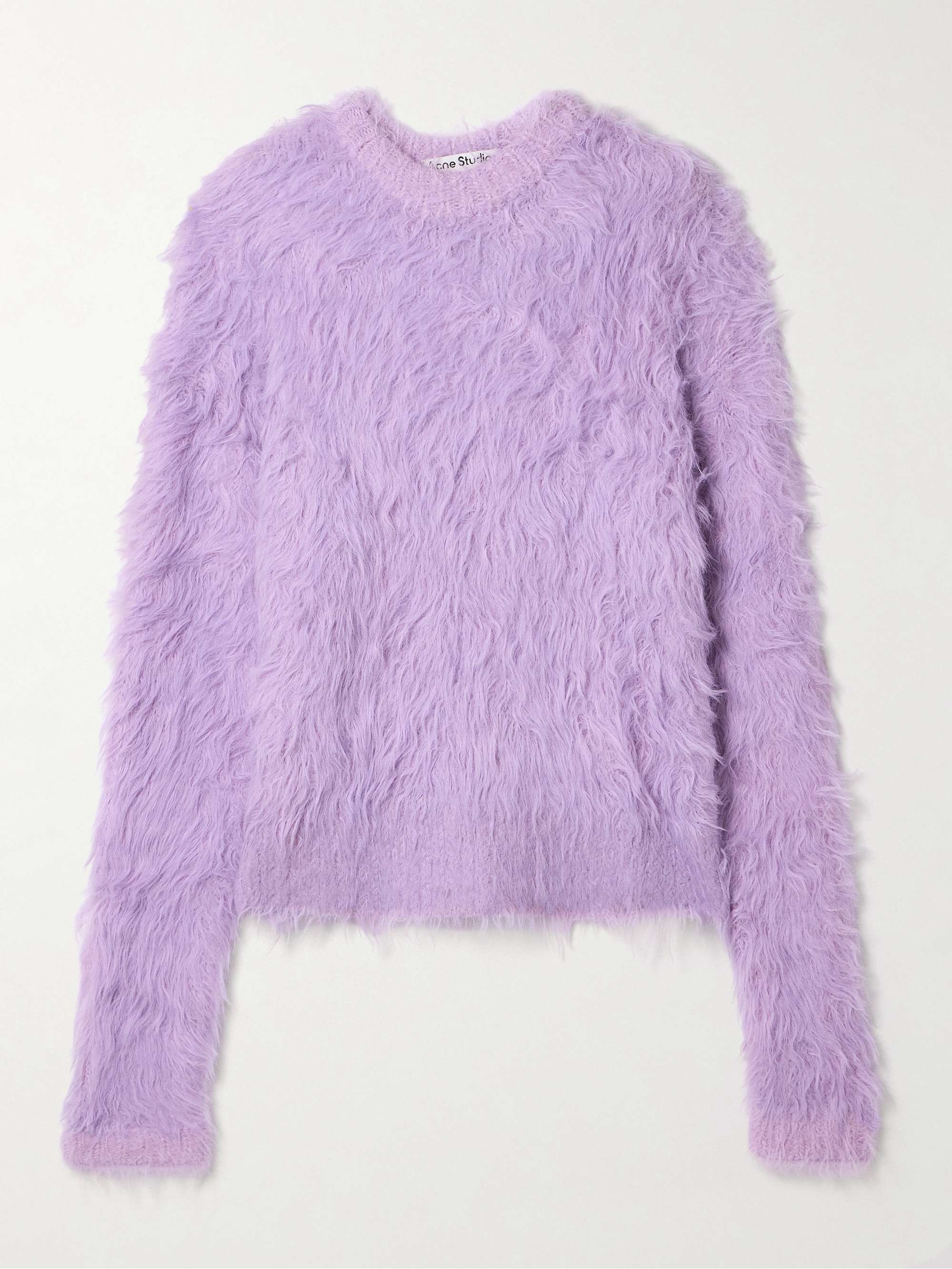 Brushed knitted sweater view