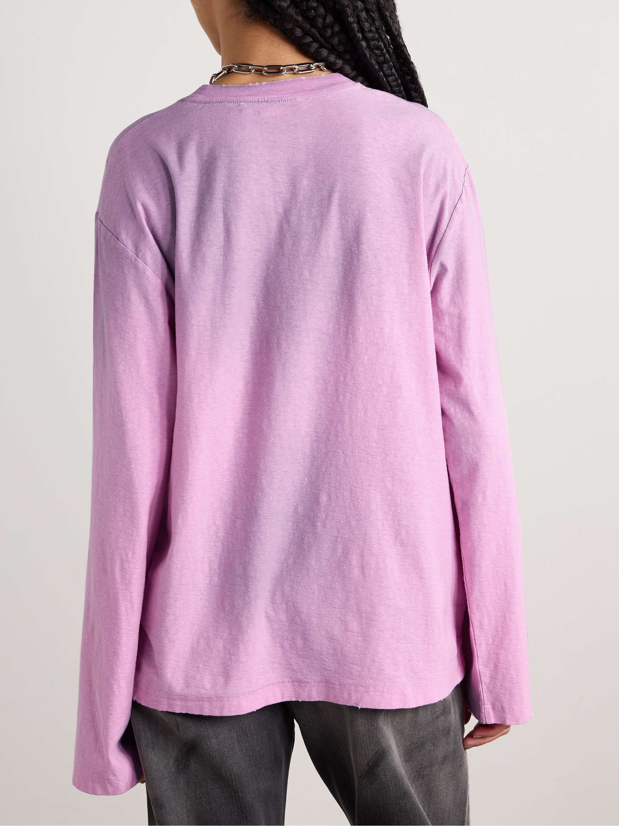 Cotton and hemp-blend jersey sweater view