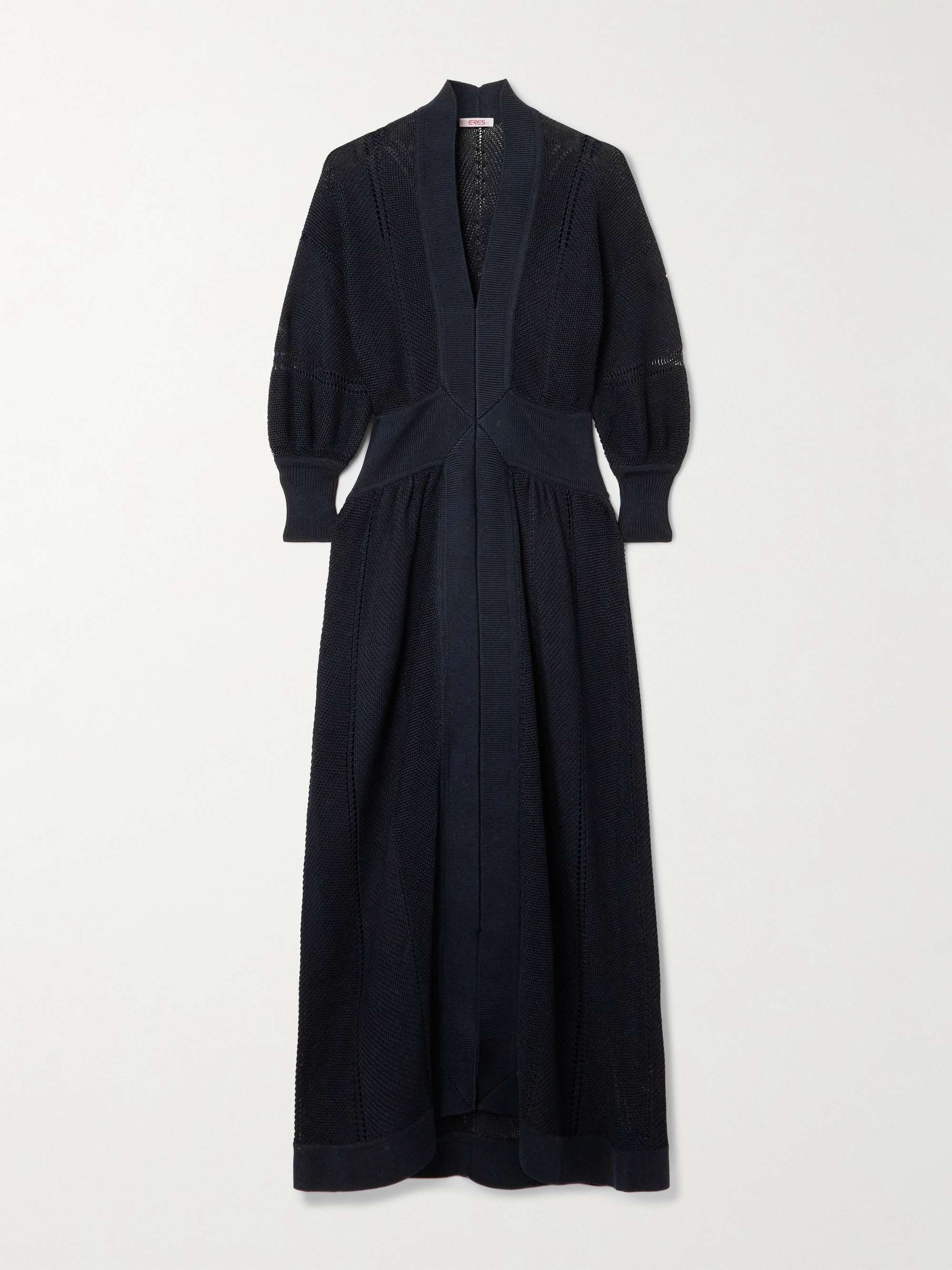 Crocheted cotton-blend maxi dress view