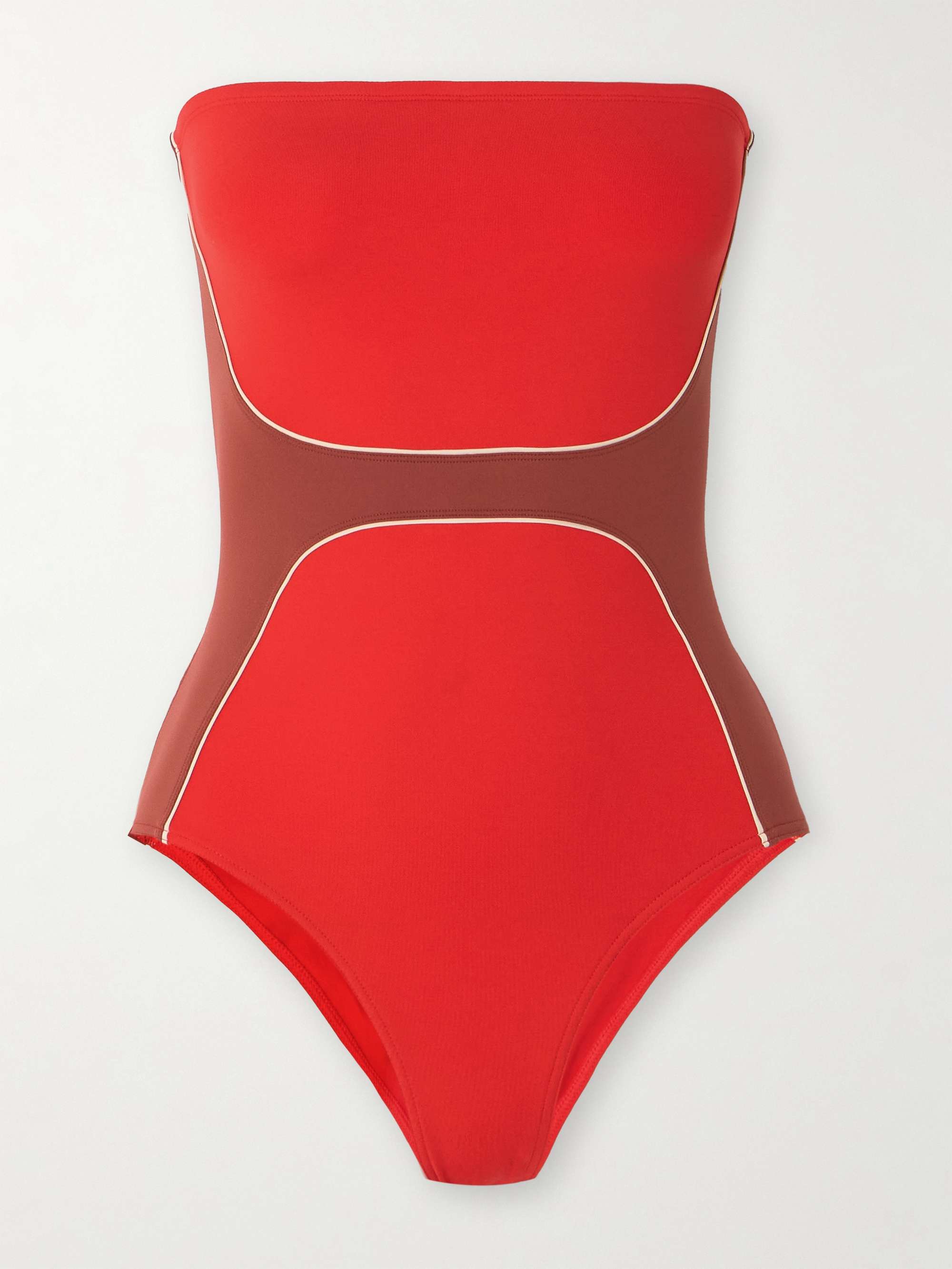 Championne strapless color-block swimsuit view