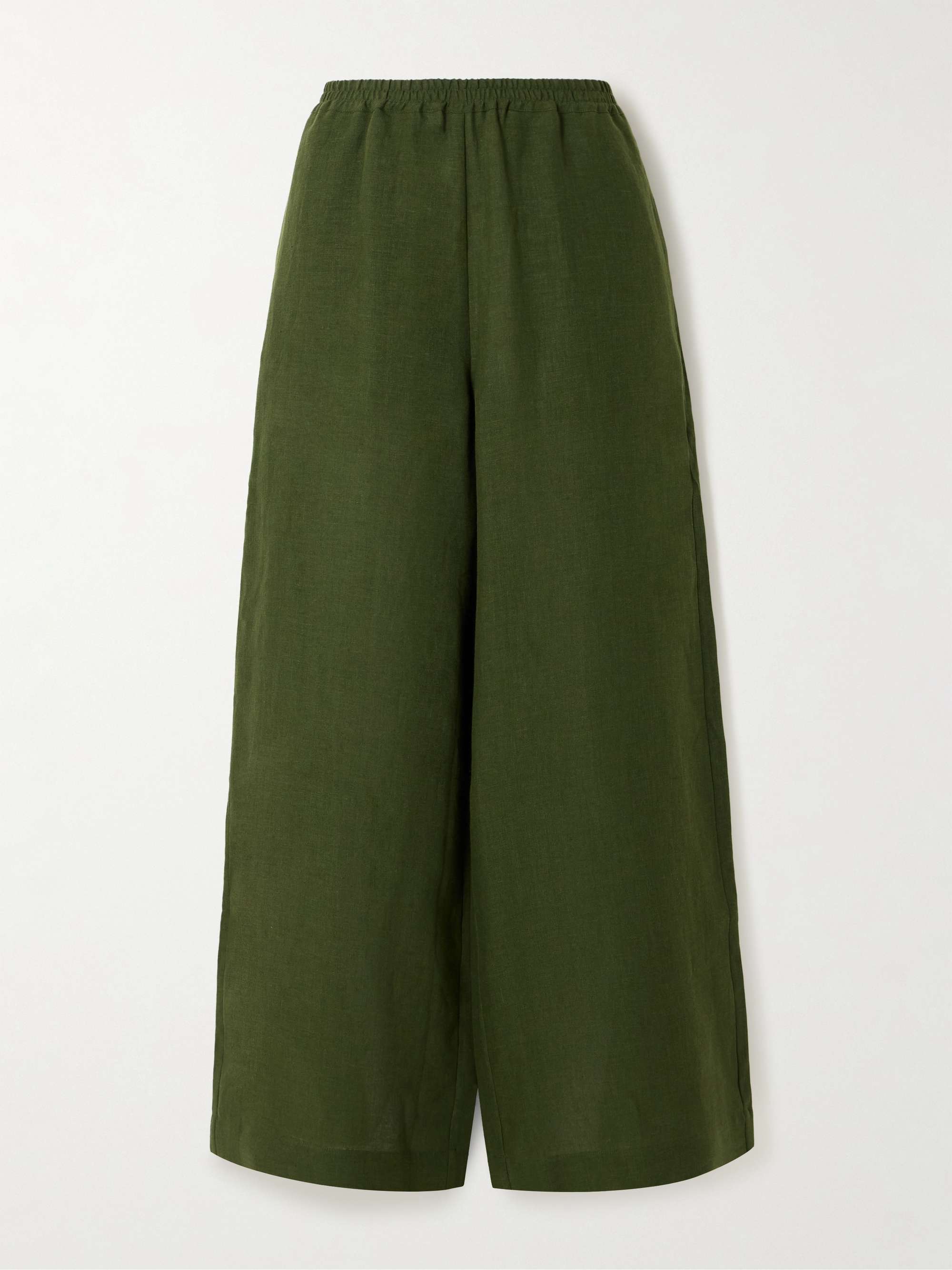 L'Intemporel Select linen wide-leg pants view