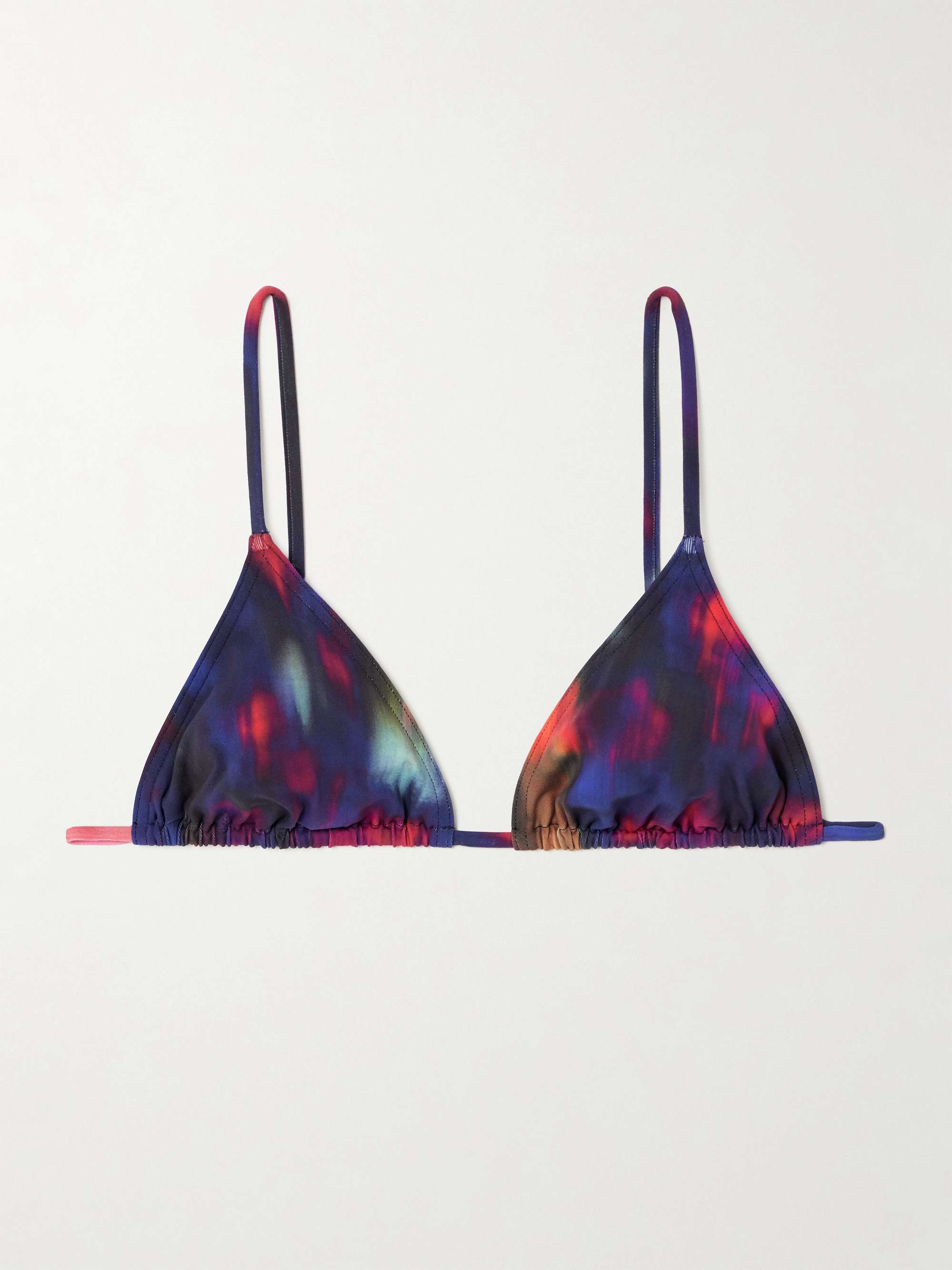 Spatiale printed bikini top view