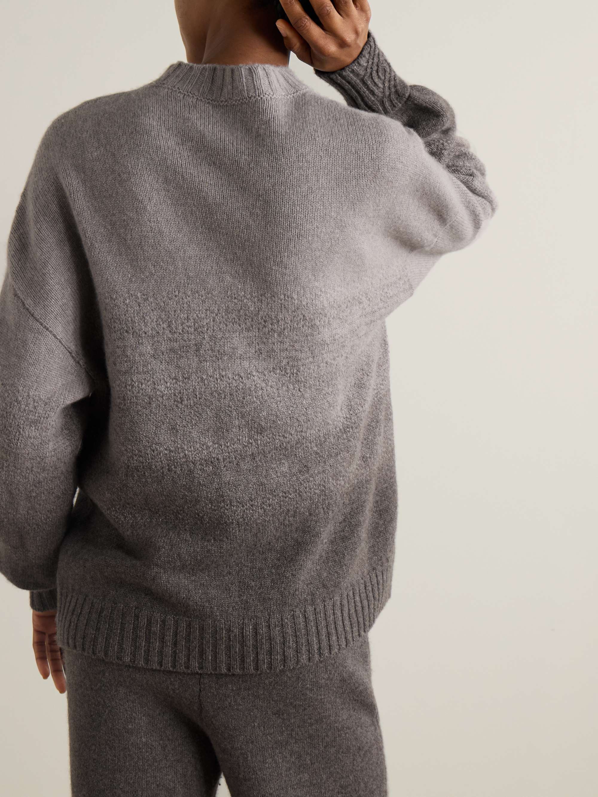 Dégradé wool and cashmere-blend sweater view