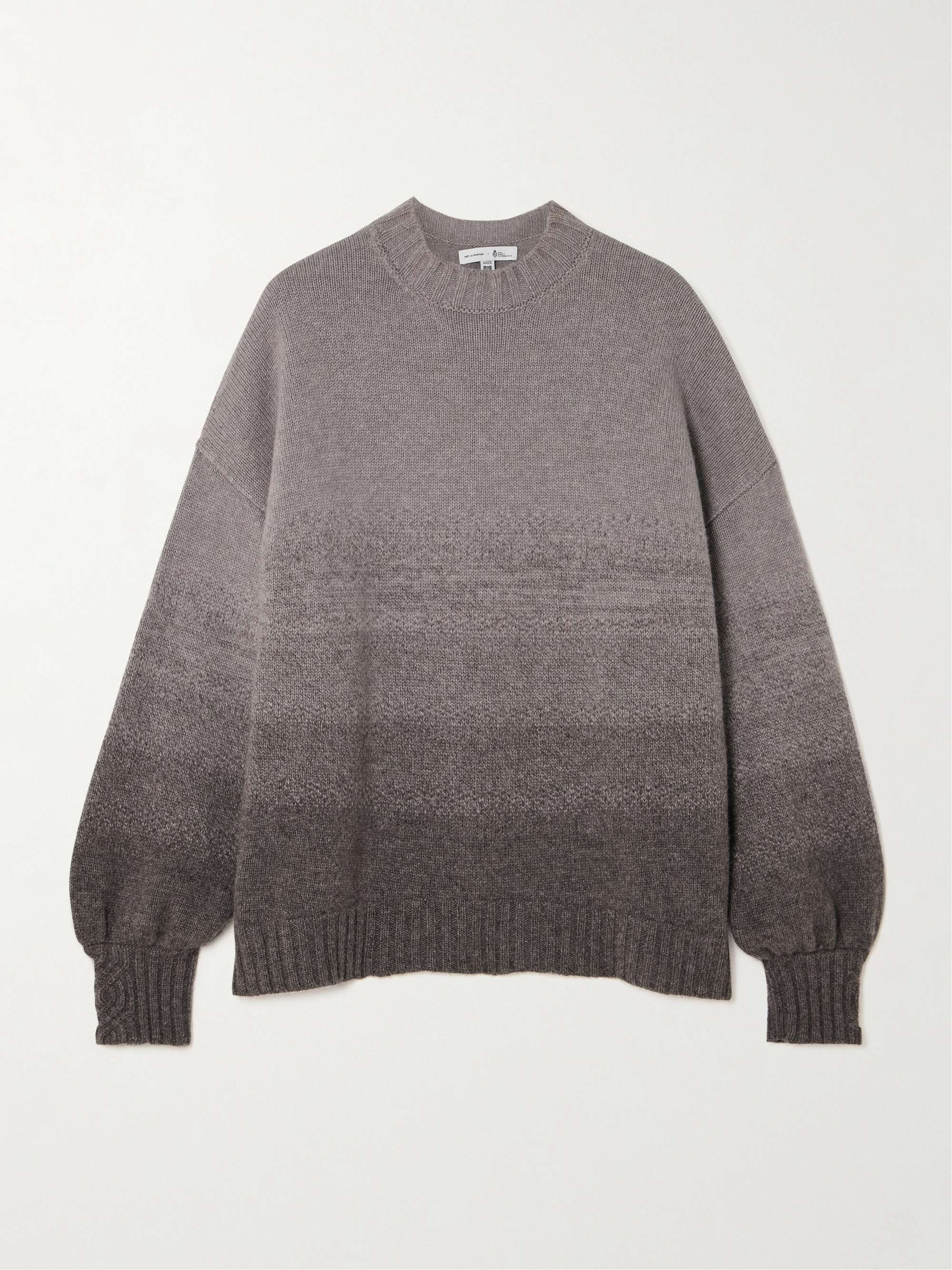 Dégradé wool and cashmere-blend sweater view