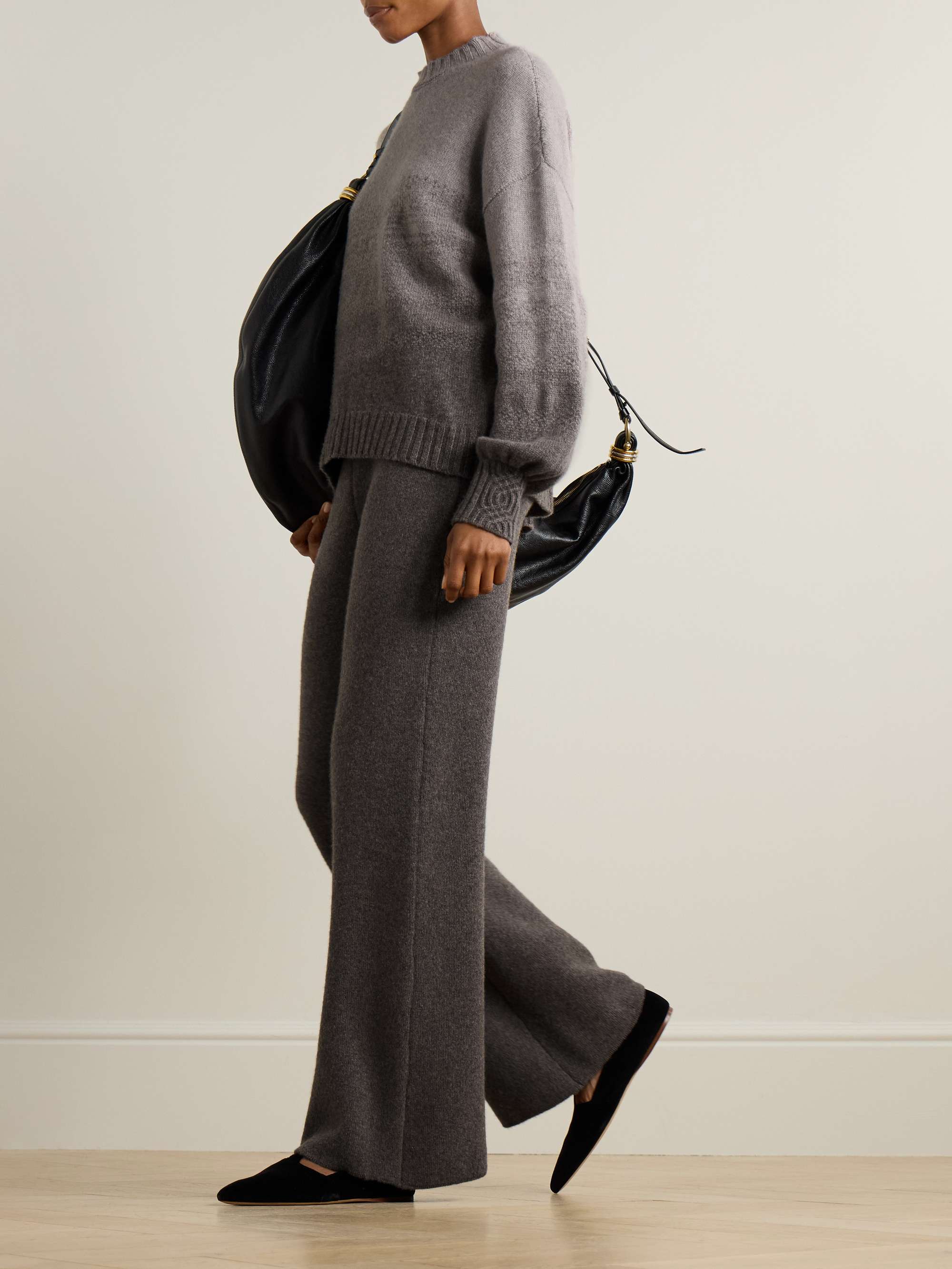 Dégradé wool and cashmere-blend sweater view