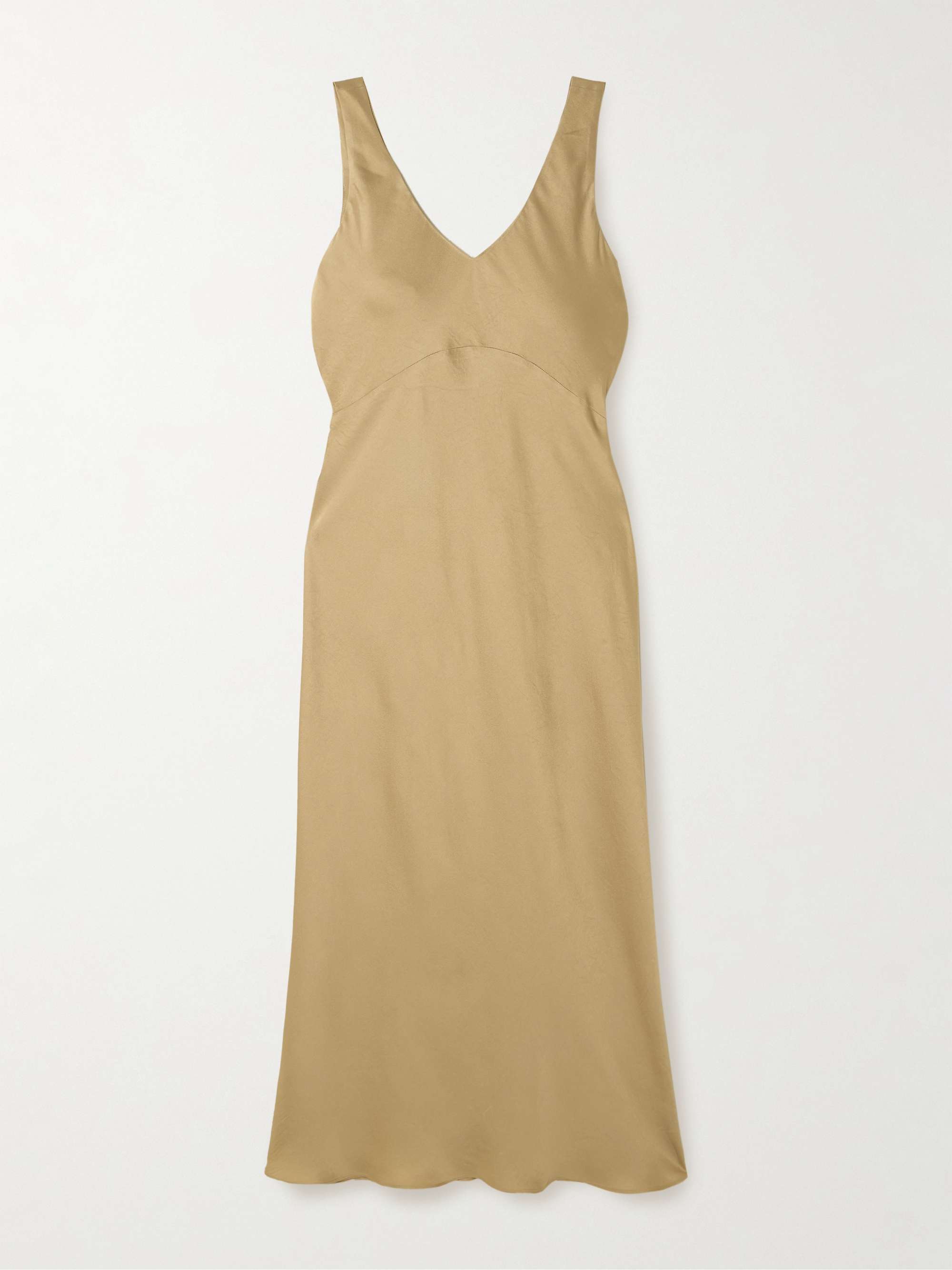Satin maxi dress view