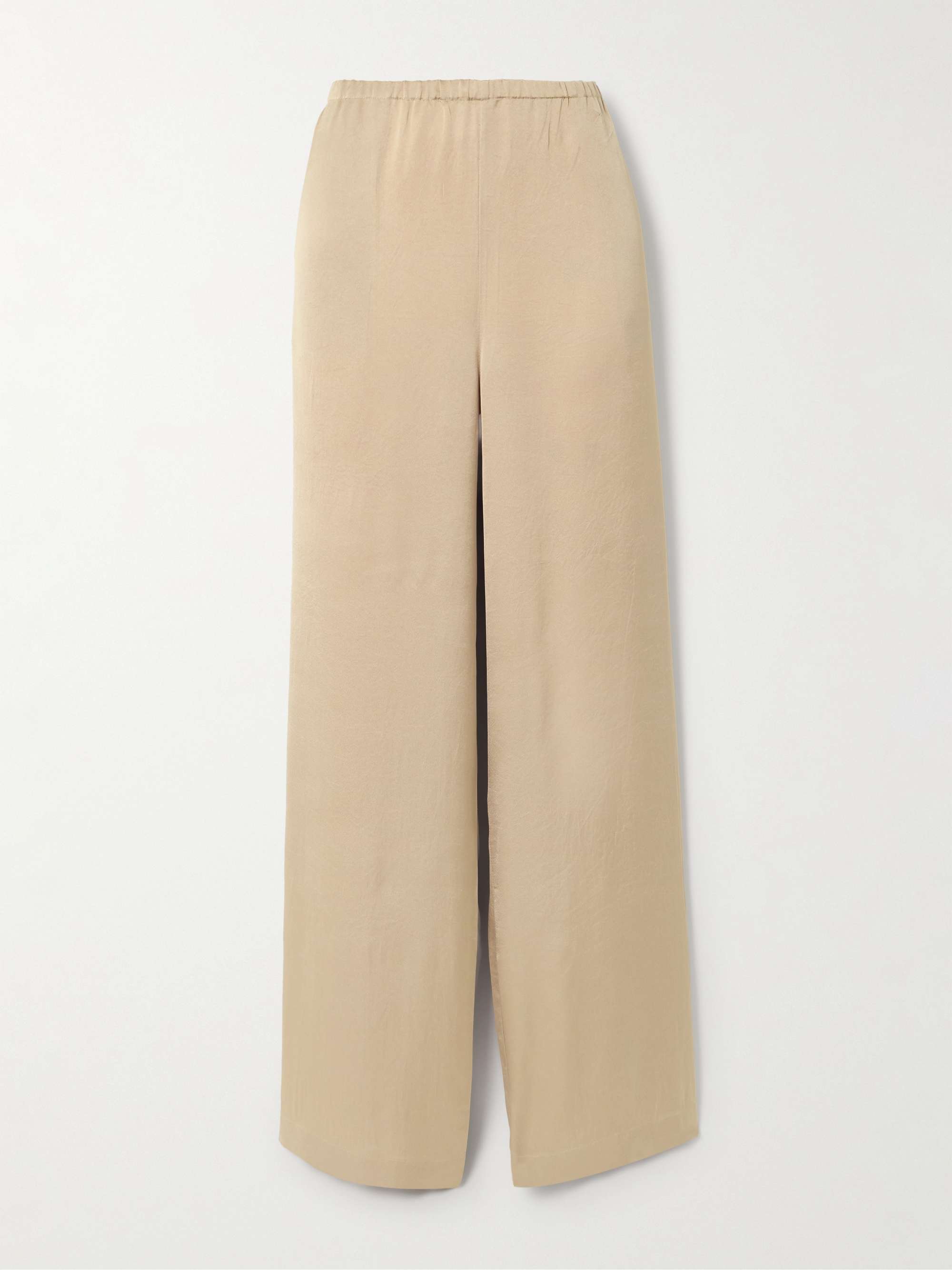 Satin pants view