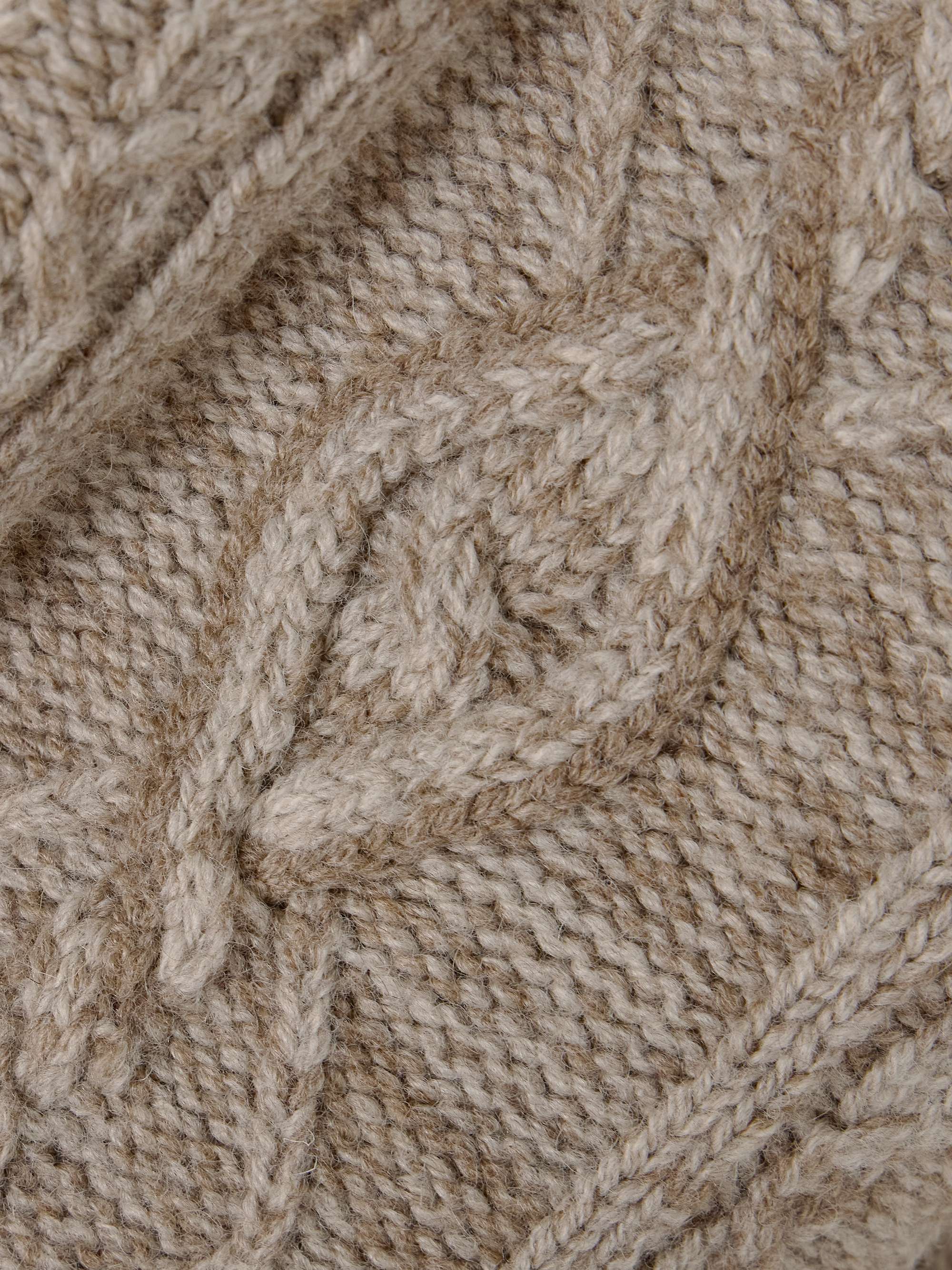 Cable-knit wool cardigan view