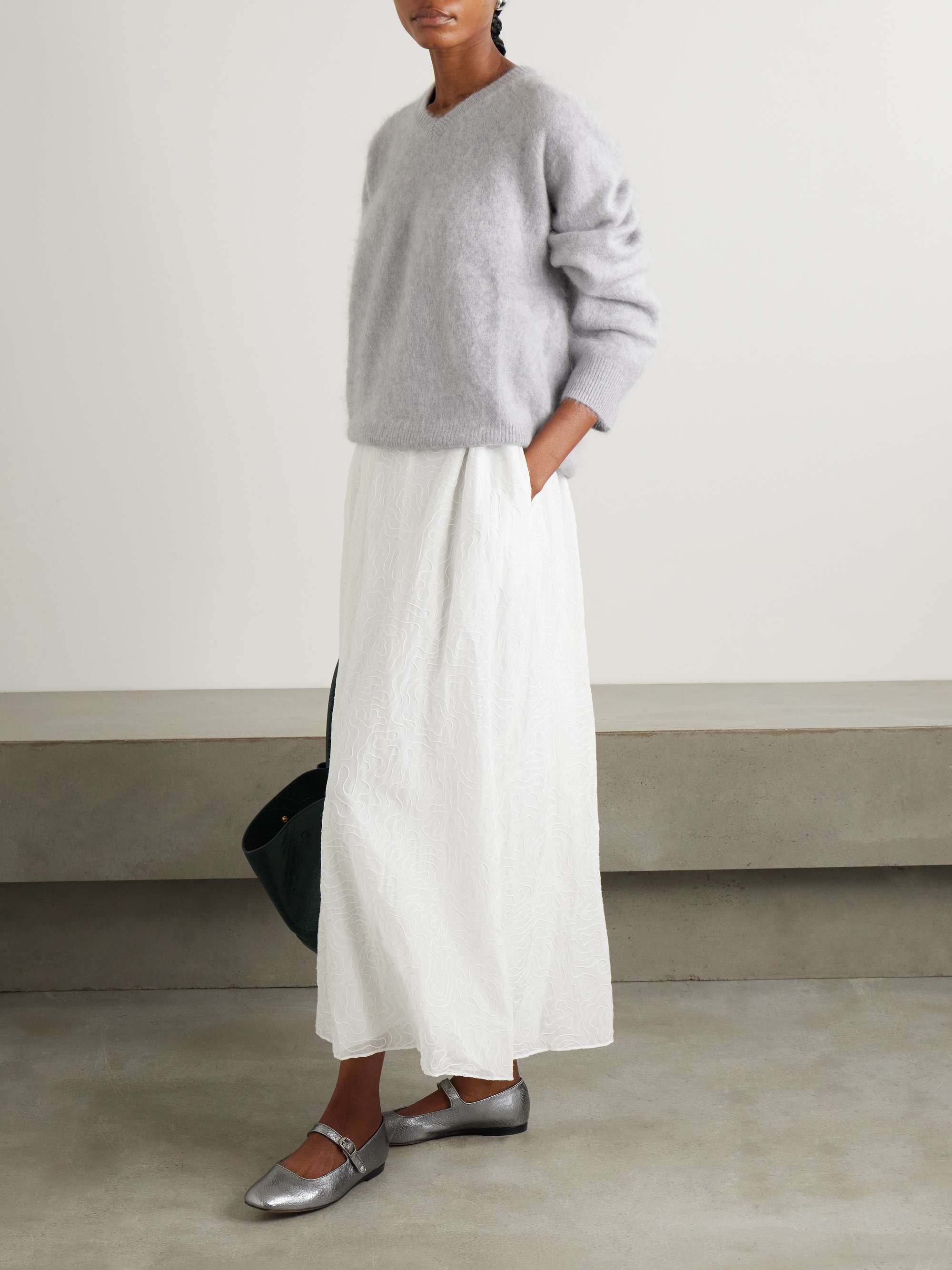 Mallory brushed-cashmere sweater view